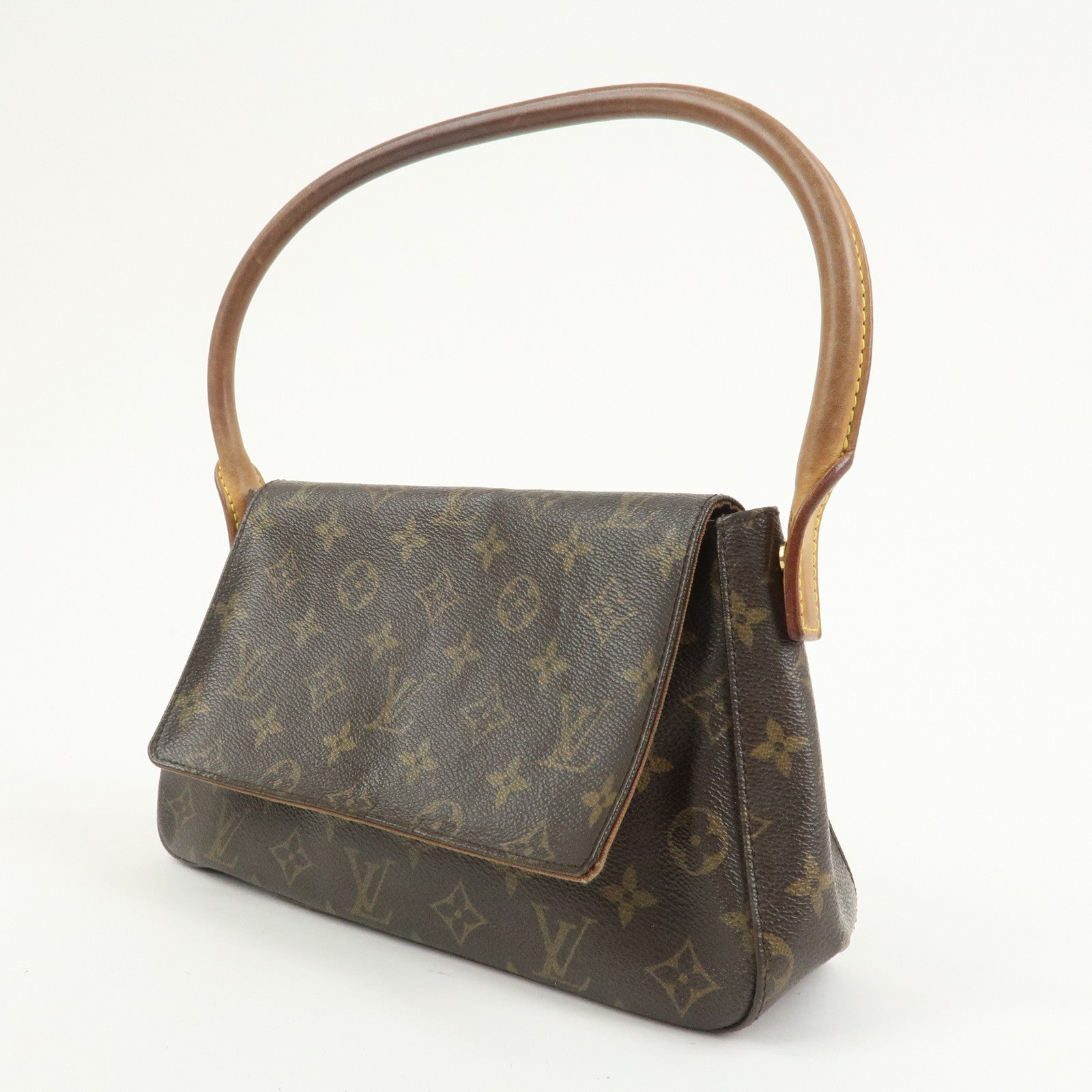 Louis Vuitton Monogram Mini Looping Shoulder Bag Brown M51147