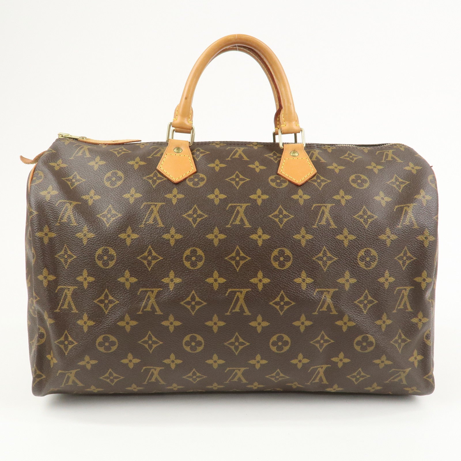 Louis Vuitton Monogram Speedy 40 Hand Bag Boston Bag Brown M41522