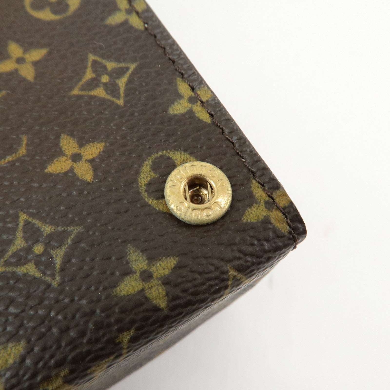 Louis Vuitton Monogram Canvas Jewelry Case Ring Box SN3049