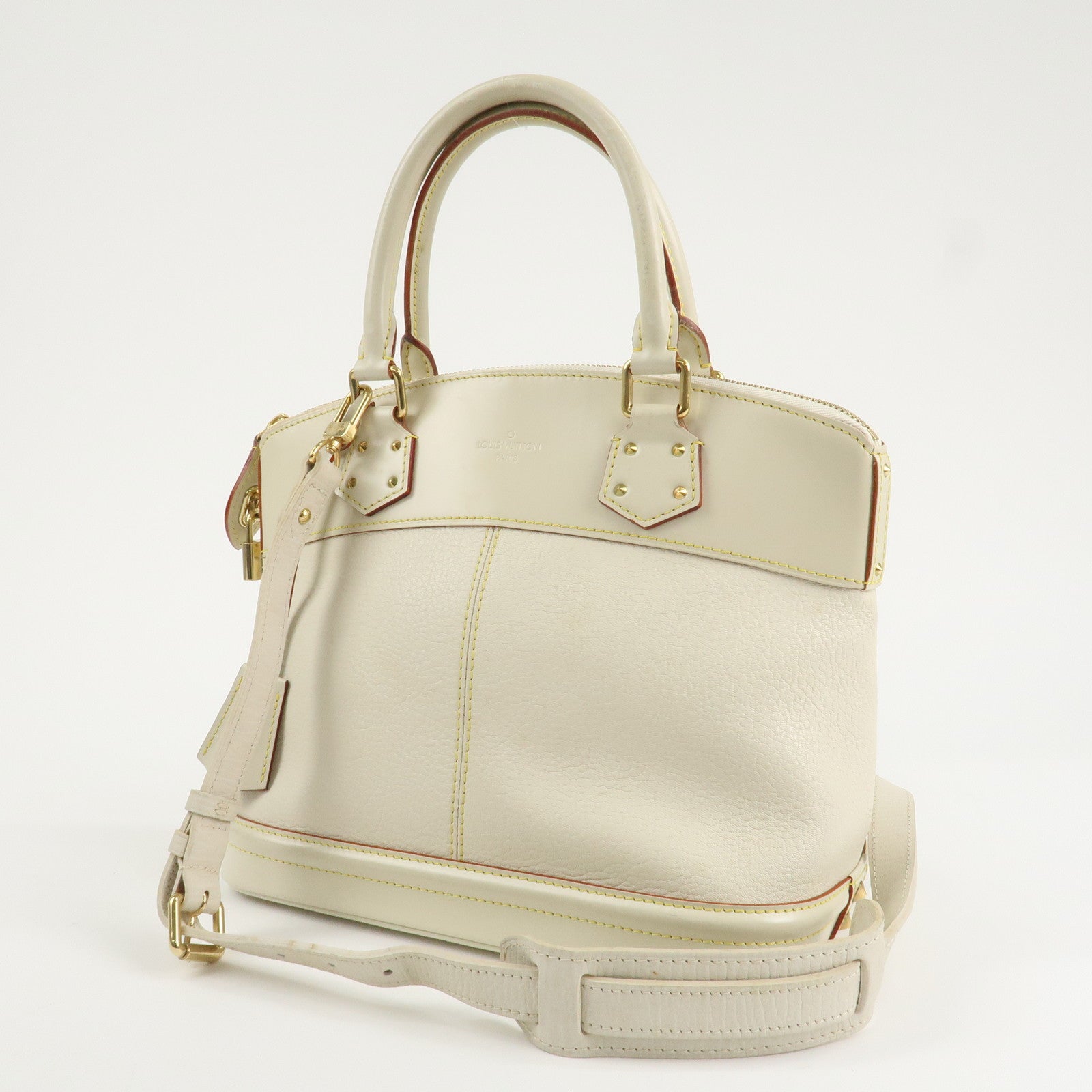 Louis Vuitton Suhari Lockit PM 2Way Hand Shoulder Bag Blanc M91887 Used