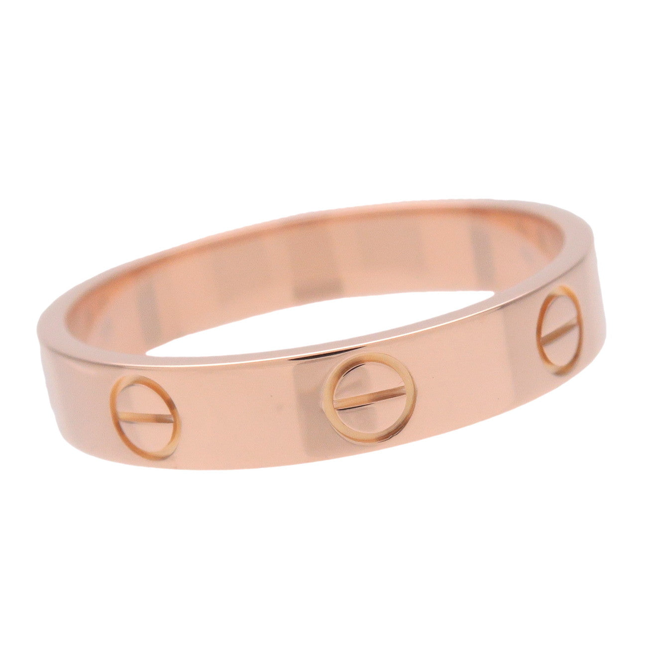 Cartier Mini Love Ring K18 750PG Rose Gold #54 US7 EU54 B4085000