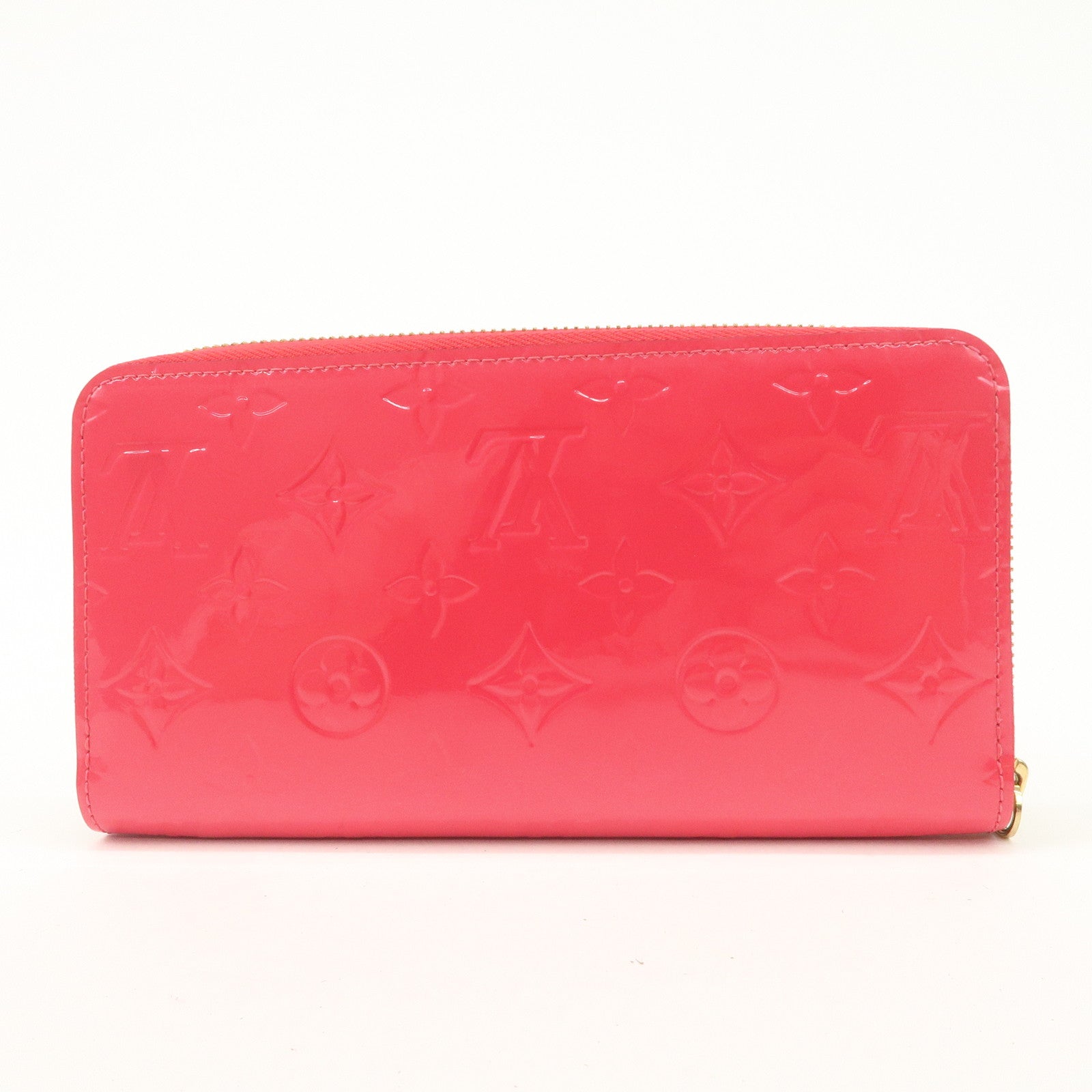 Louis Vuitton Monogram Vernis Round Zippy Wallet Hot Pink M93058 Used