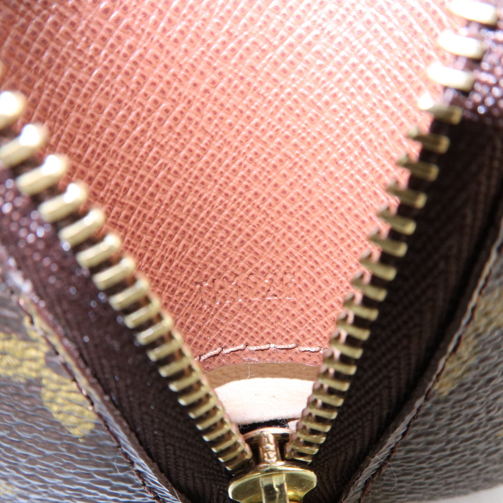 Louis Vuitton Monogram Trousse Demi Ronde Pouch Makeup Bag M47520