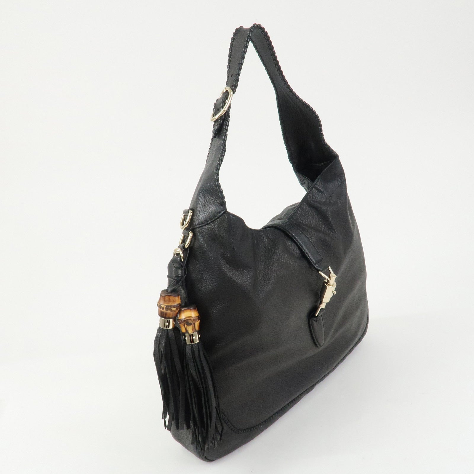 GUCCI New Jackie Bamboo Leather 2WAY Bag Shoulder Bag 223929