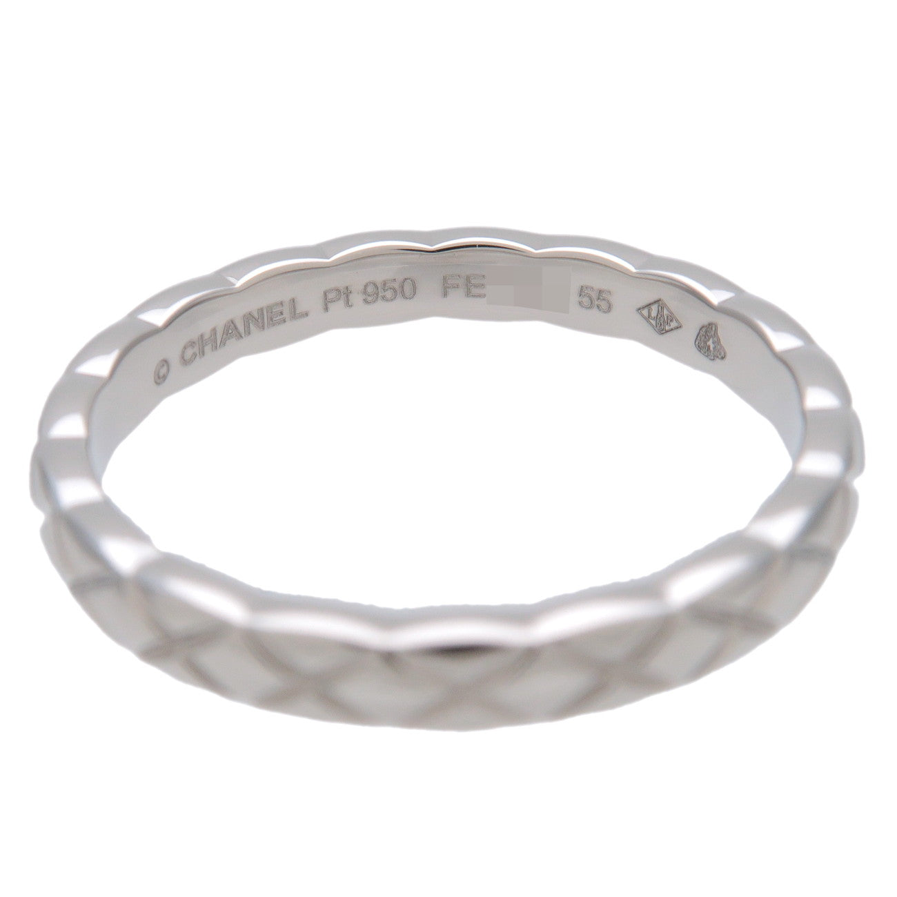 CHANEL COCO Crush Mini Ring PT950 Platinum J11117 US7 EU55