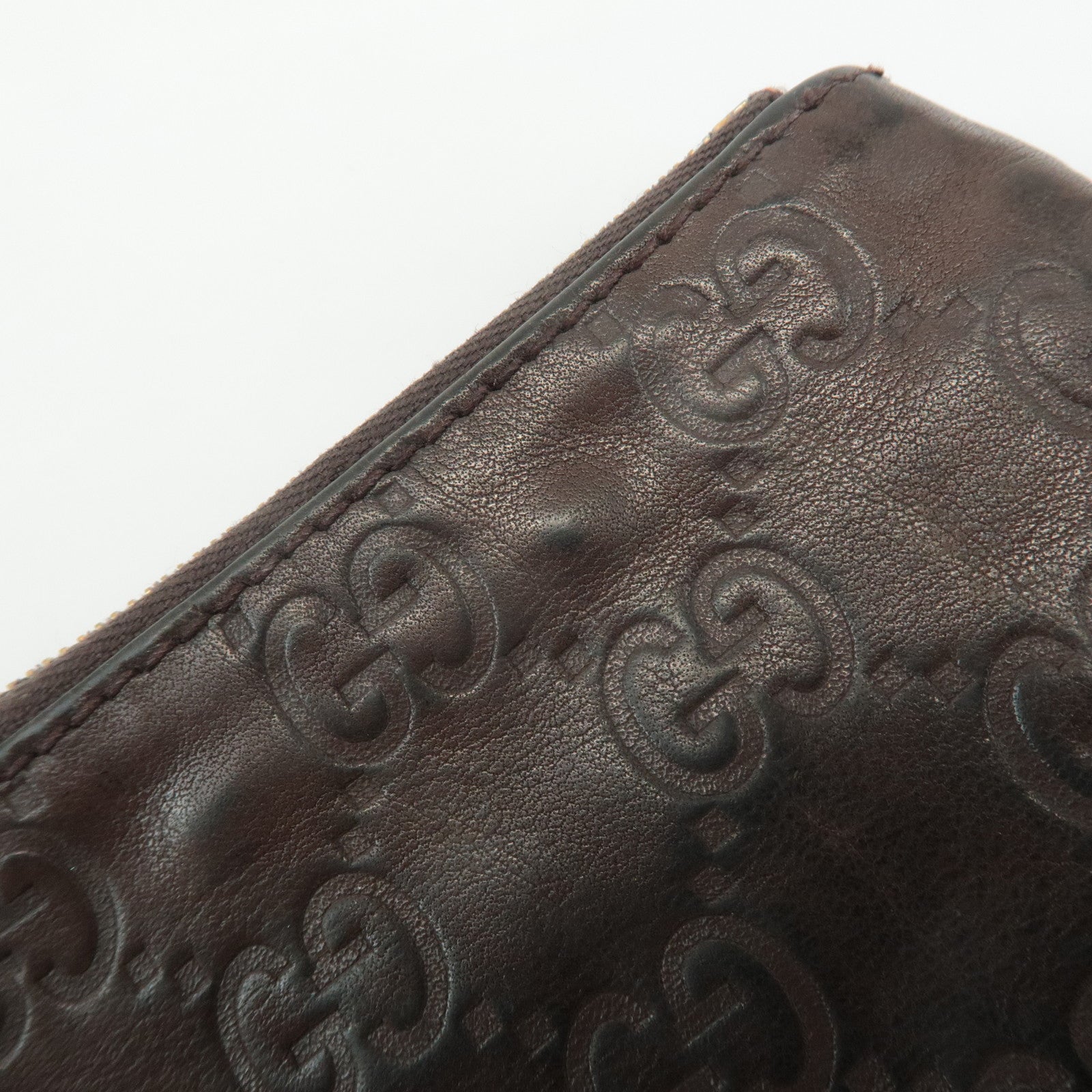 GUCCI Set of 2 Guccissima Leather Canvas Coin Case 233183/131988 Used