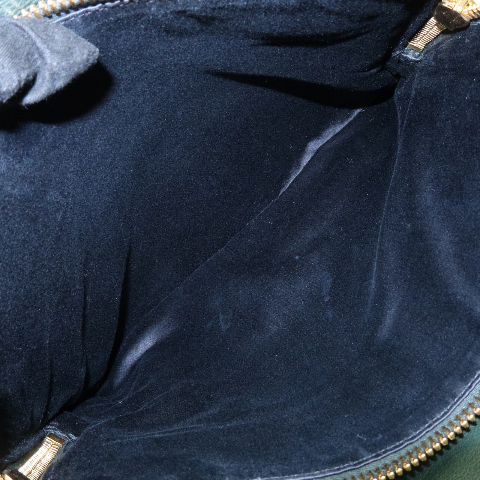 MIU MIU Logo Leather Tote Bag Shoulder Bag Hand Bag Moss Green