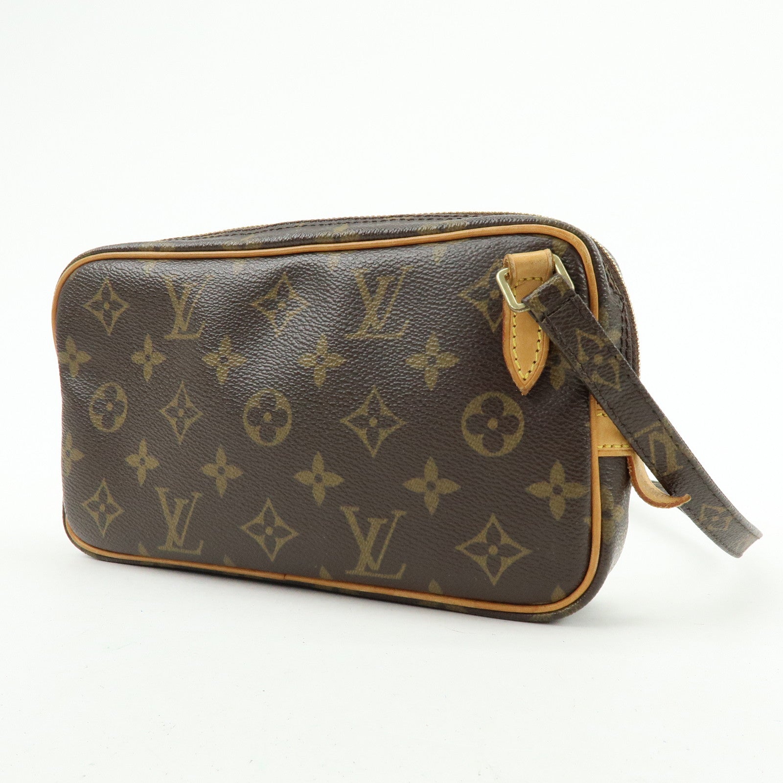 Louis Vuitton Monogram Pochette Marly Bandouliere Bag Brown M51828