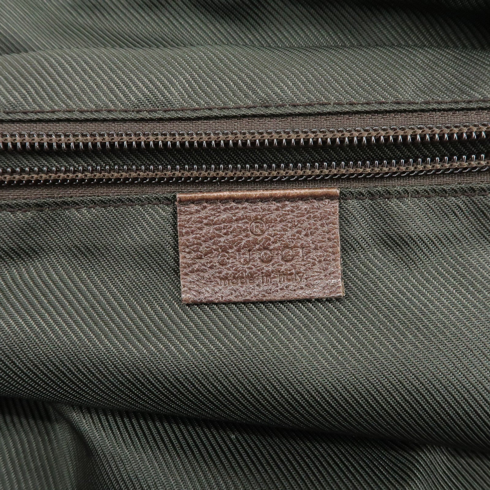 GUCCI Sherry GG Canvas Leather Tote Bag Shoulder Bag Brown 131231