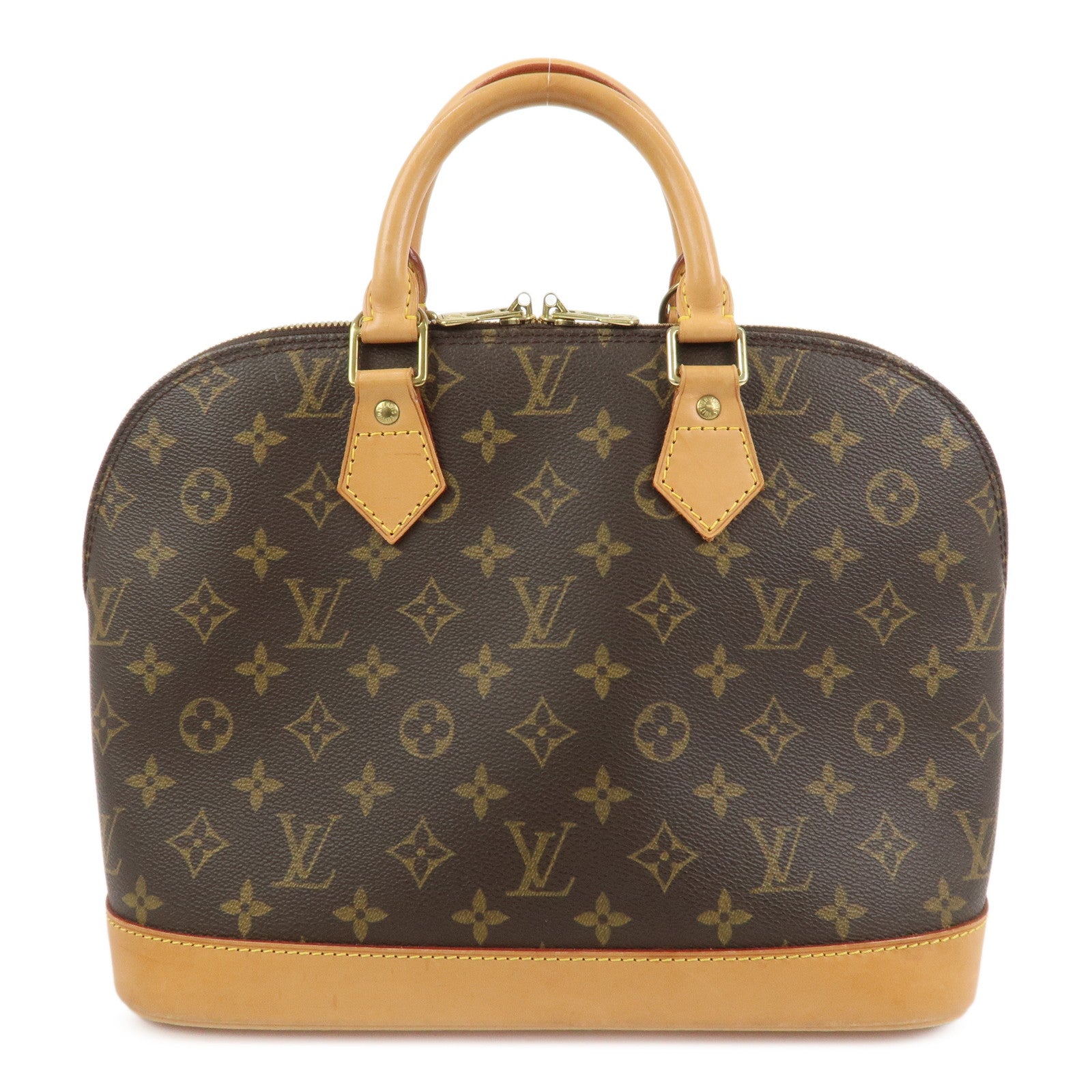 Louis Vuitton Monogram Alma Hand Bag Brown M51130