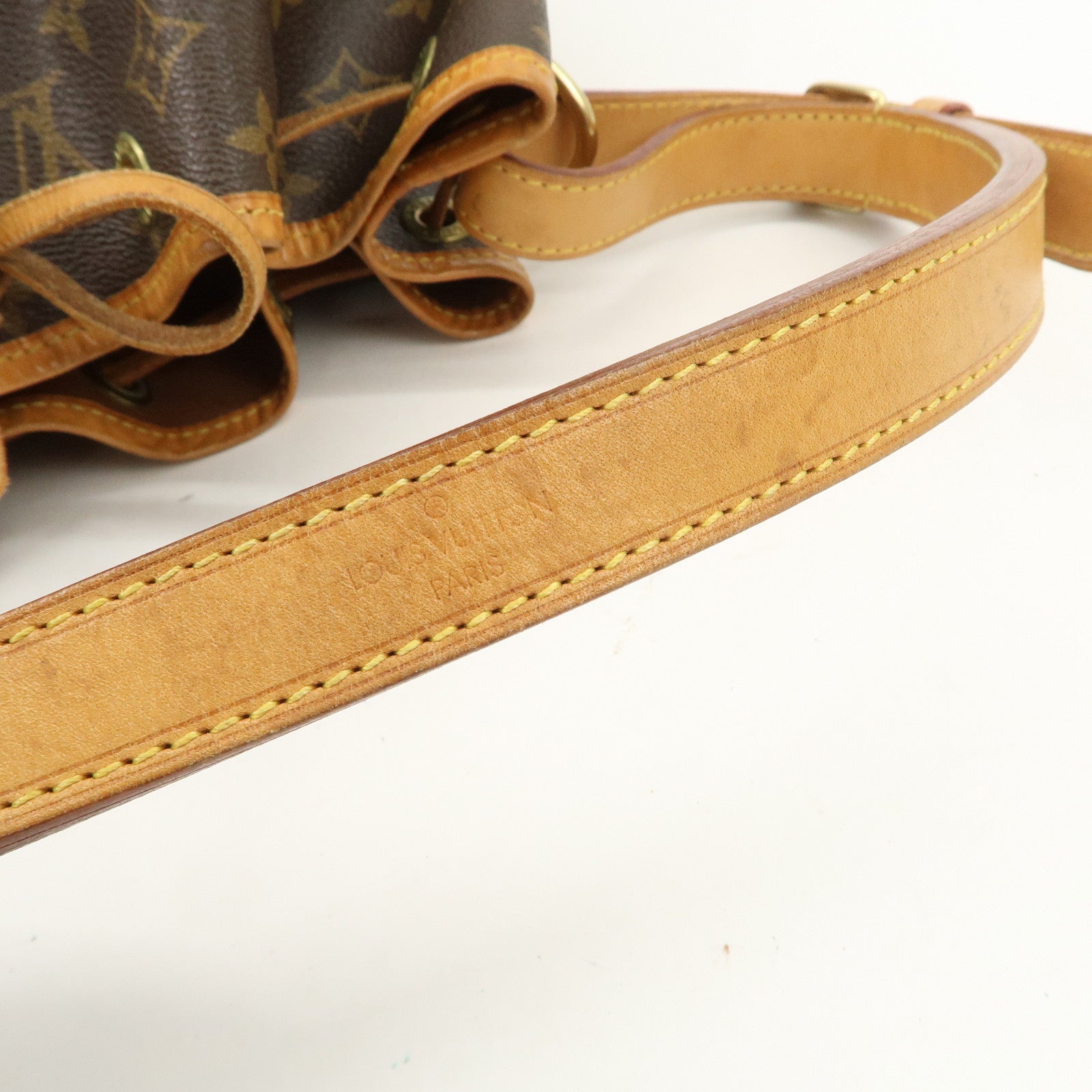 Louis Vuitton Monogram Canvas Petit Noe Shoulder Bag Brown M42226