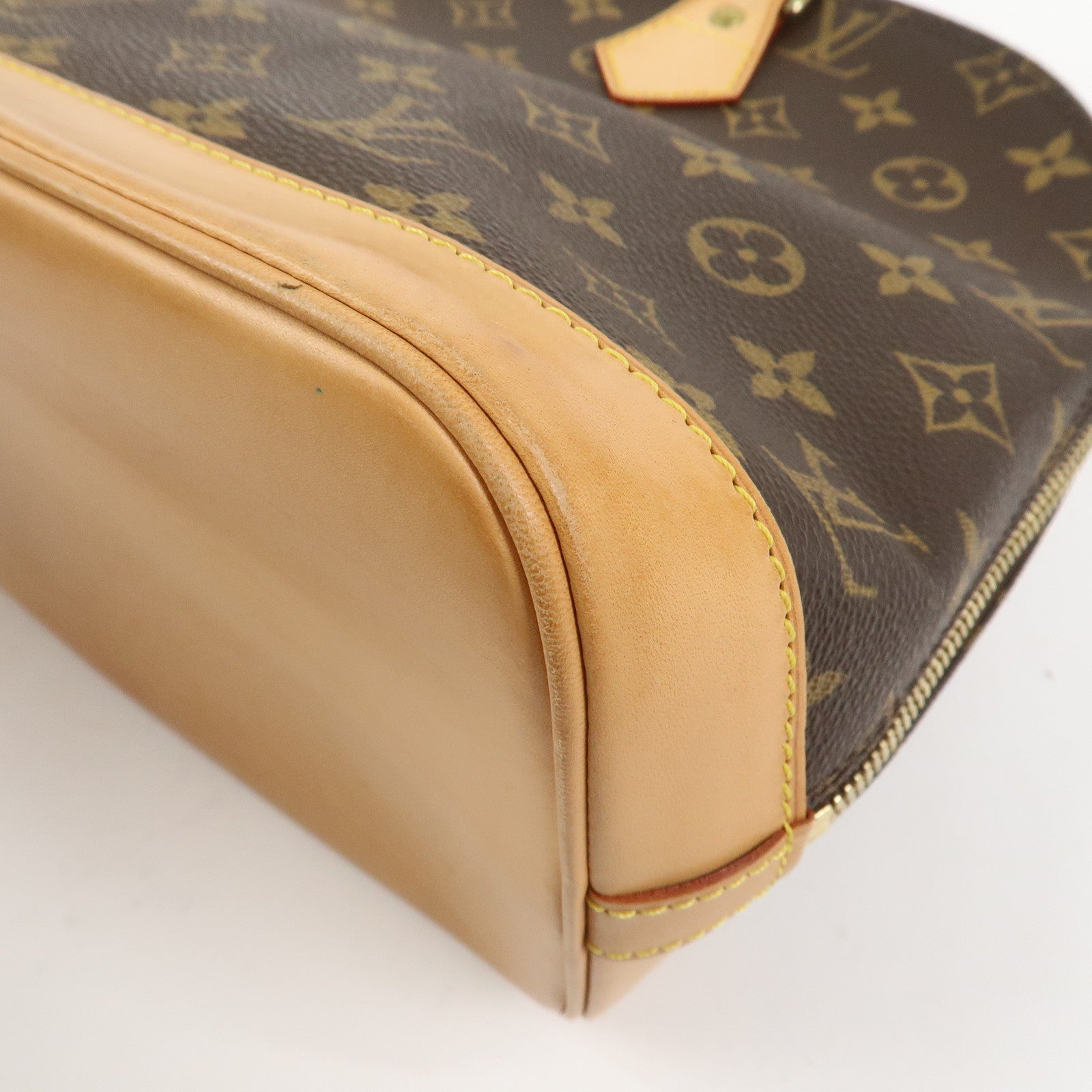 Louis Vuitton Monogram Alma Hand Bag Brown M51130
