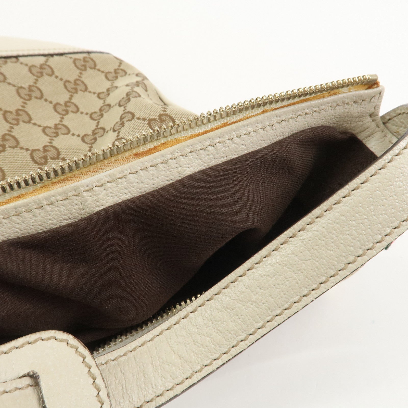 GUCCI Princy Sherry Leather Shoulder Bag Hand Bag Brown 162882