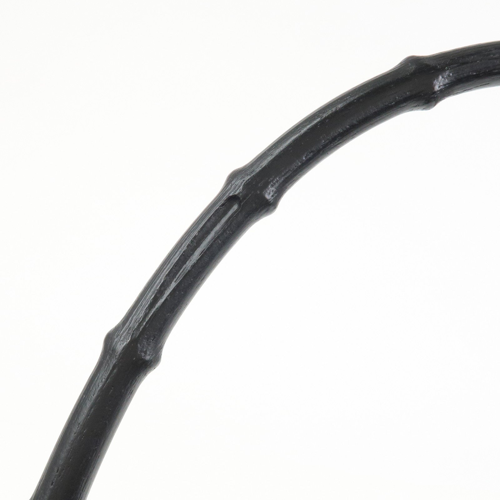 GUCCI Bamboo Leather Shoulder Bag Hand Bag Black 001 3244