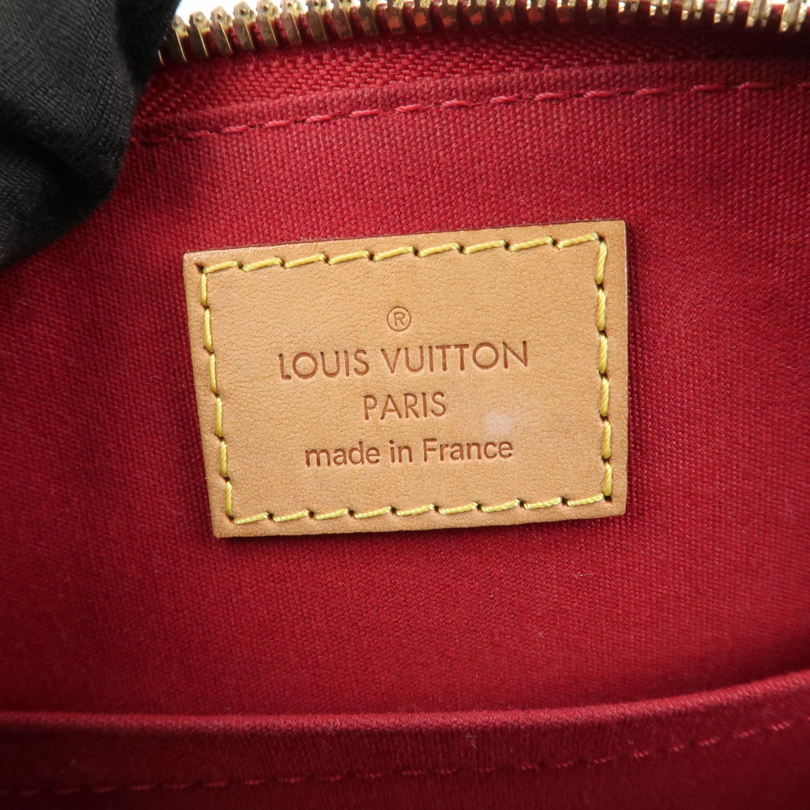 Louis Vuitton Monogram Vernis Alma BB 2Way Bag Red POMME D'AMOUR M91606 Used