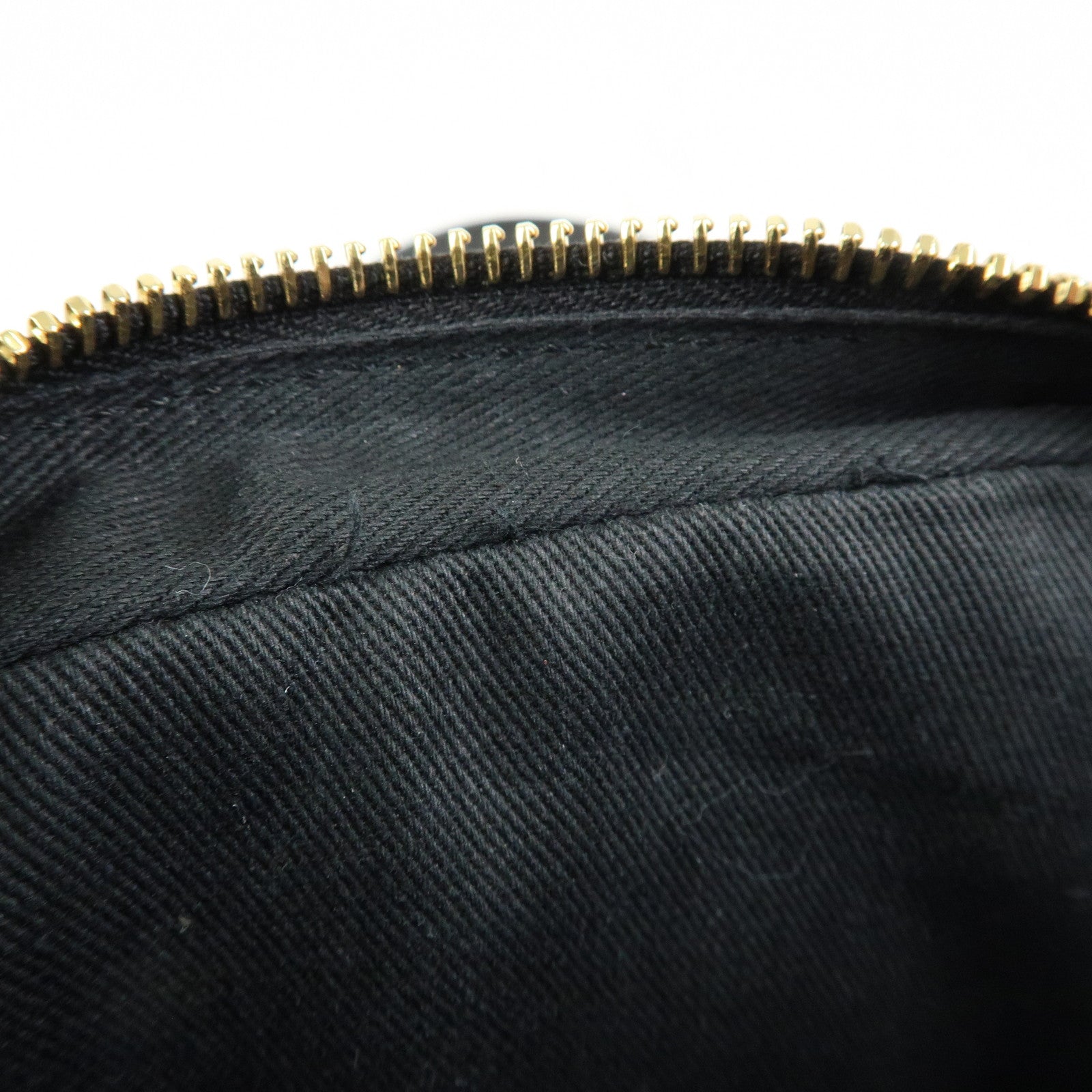 VERSACE Virtus Leather Shoulder Crossbody Bag Black Beige