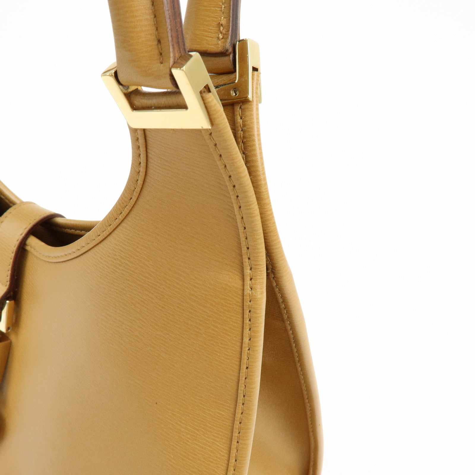 GUCCI Jackie Leather Shoulder Bag Hand Bag Brown 002.1067