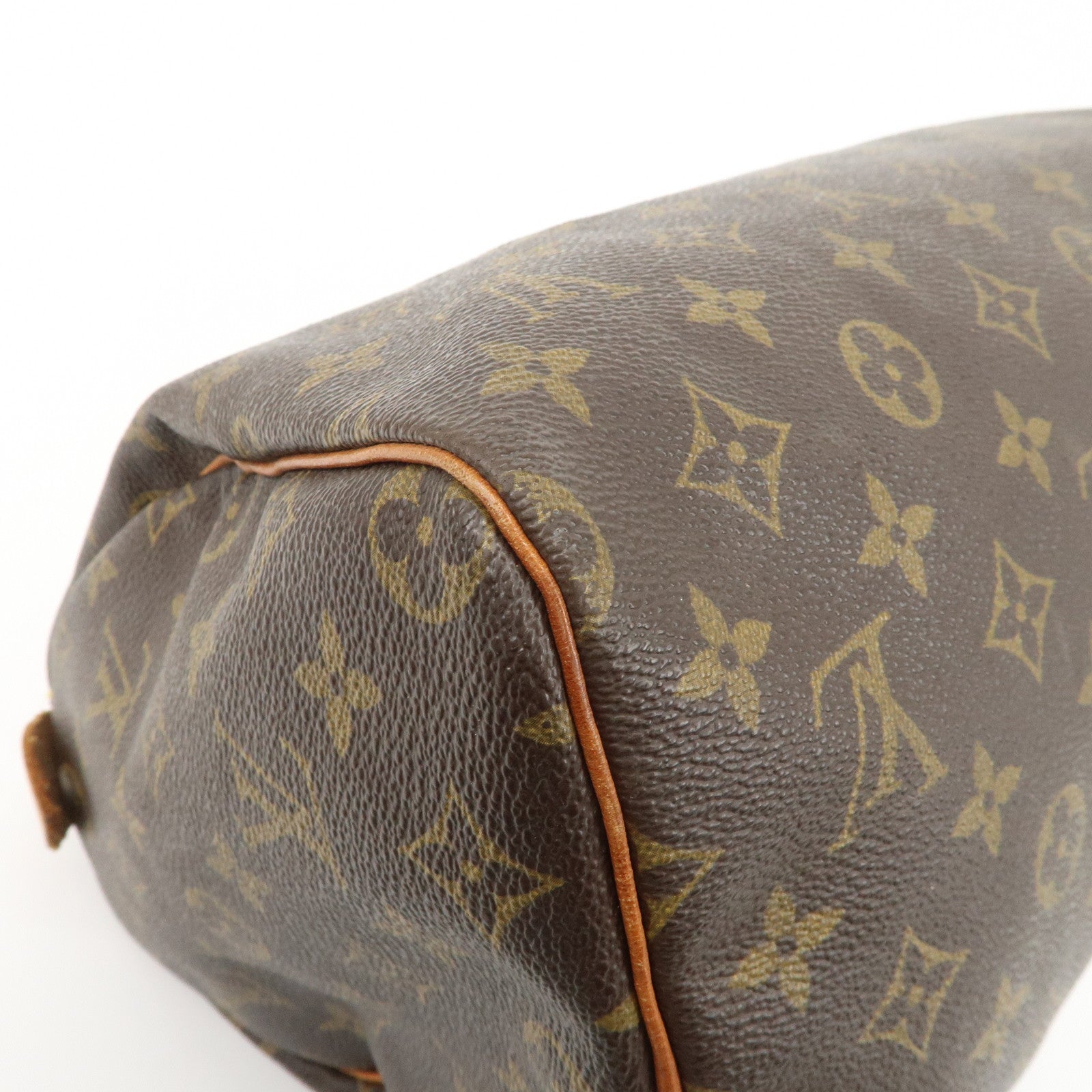 Louis Vuitton Monogram Speedy 30 Hand Bag Boston Bag Brown M41526 Used