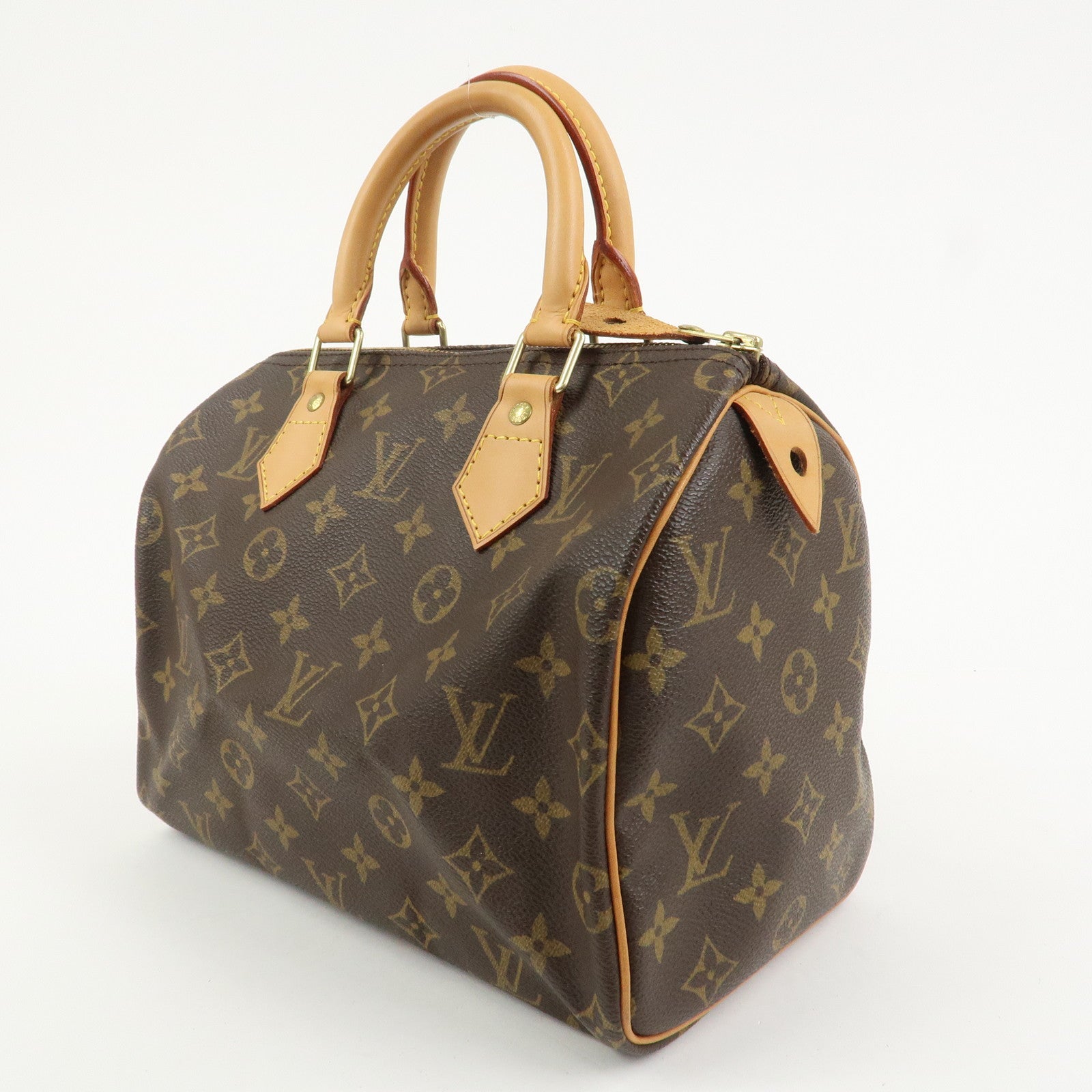 Louis Vuitton Monogram Speedy 25 Boston Bag Hand Bag Brown M41528