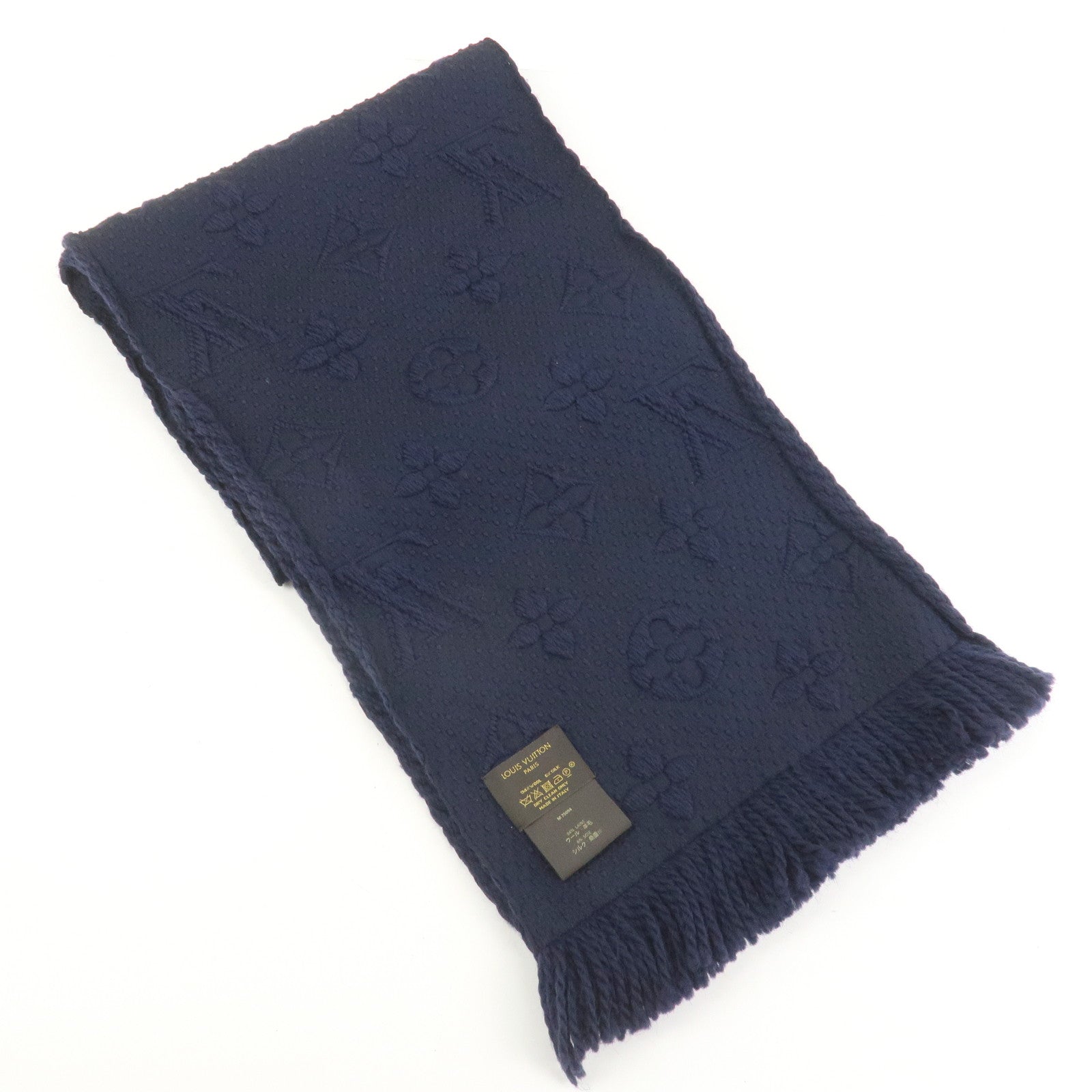 Louis Vuitton Monogram Echarpe Logomania Wool Silk Scarf M75094