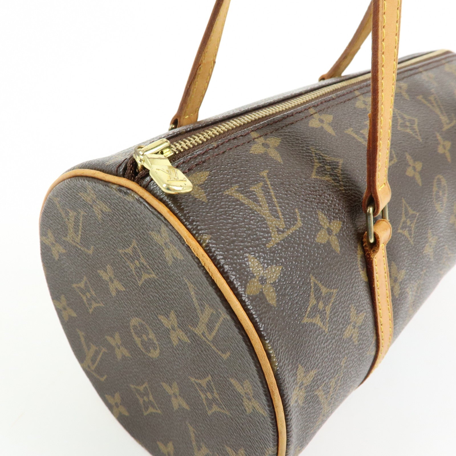 Louis Vuitton Monogram Papillon 30 Hand Bag Brown M51385
