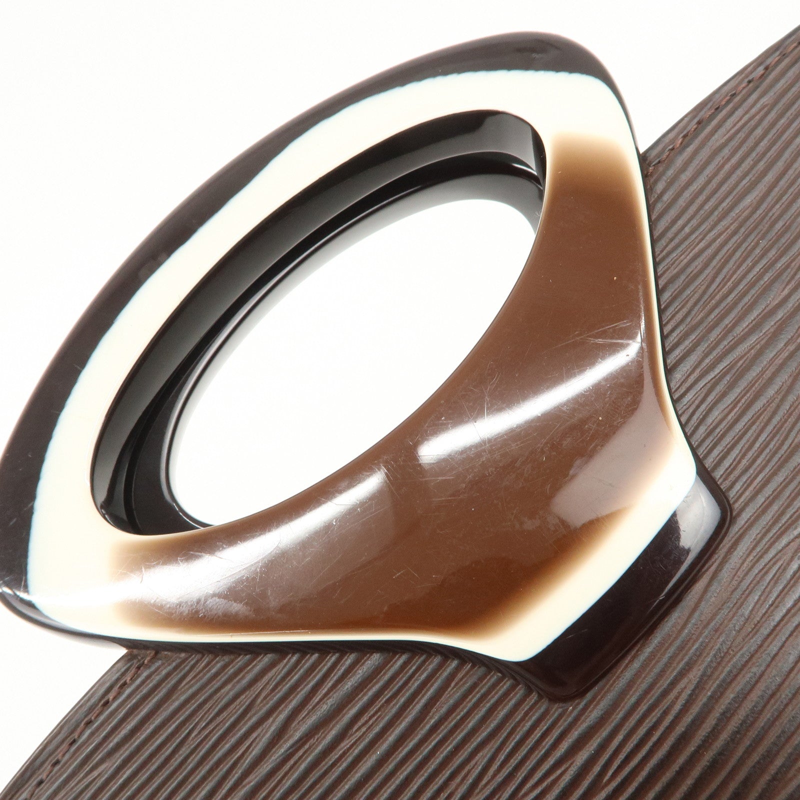 Louis Vuitton Epi Leather Noctambule Hand Bag Mocha M5452D Used