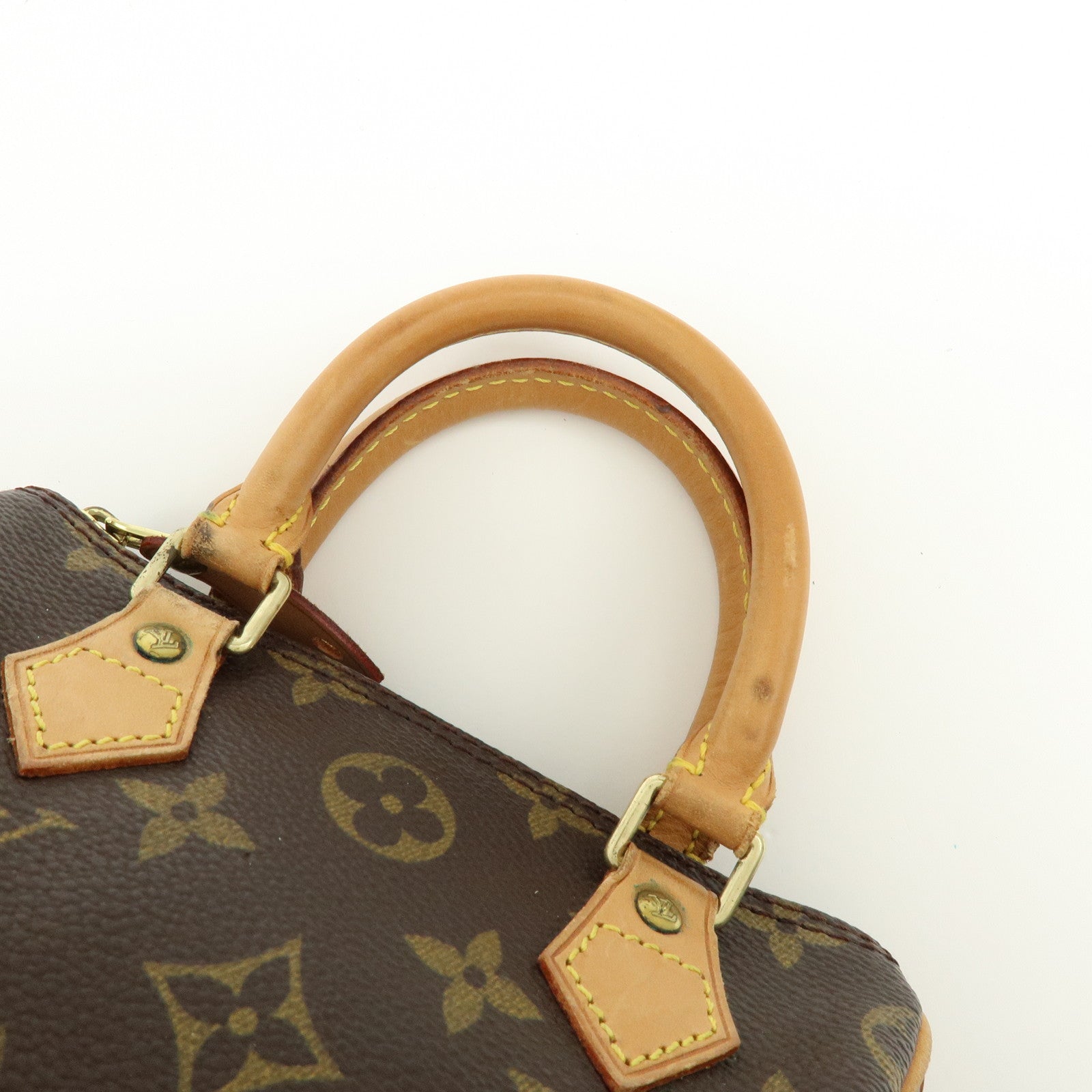 Louis Vuitton Monogram Mini Speedy Hand Bag Brown M41534