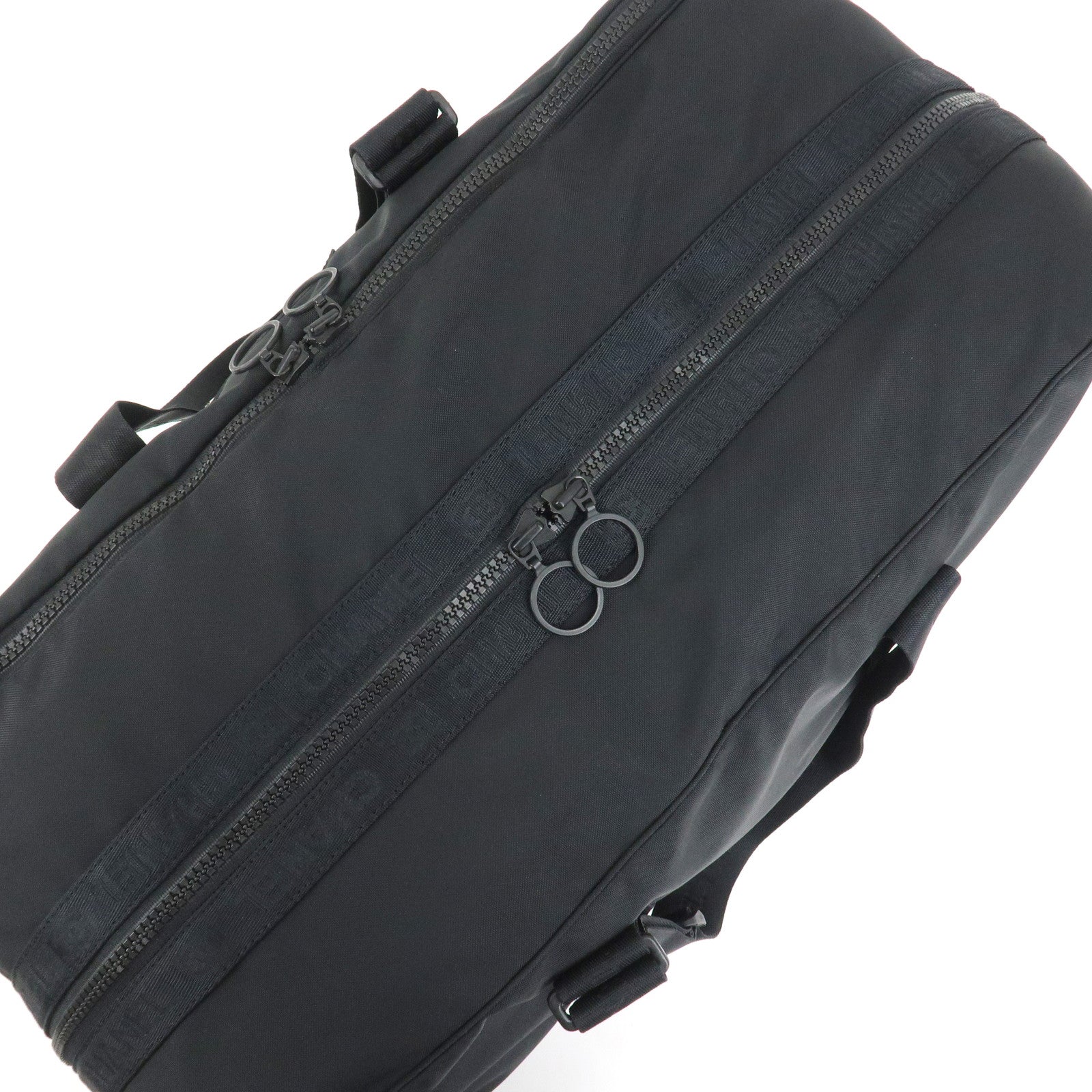 CHANEL Sport Line COCO Mark Nylon Boston Bag Shoulder Bag Black