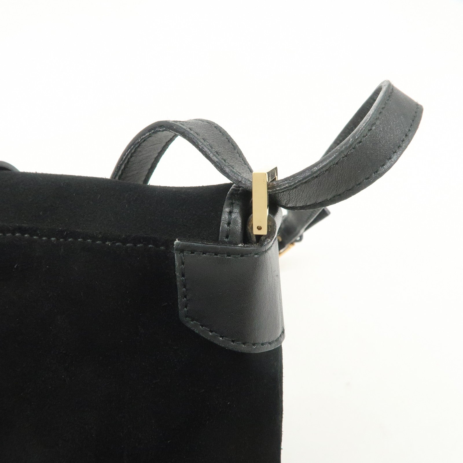 GUCCI Dionysus Suede Leather Shoulder Bag Black 001 4064