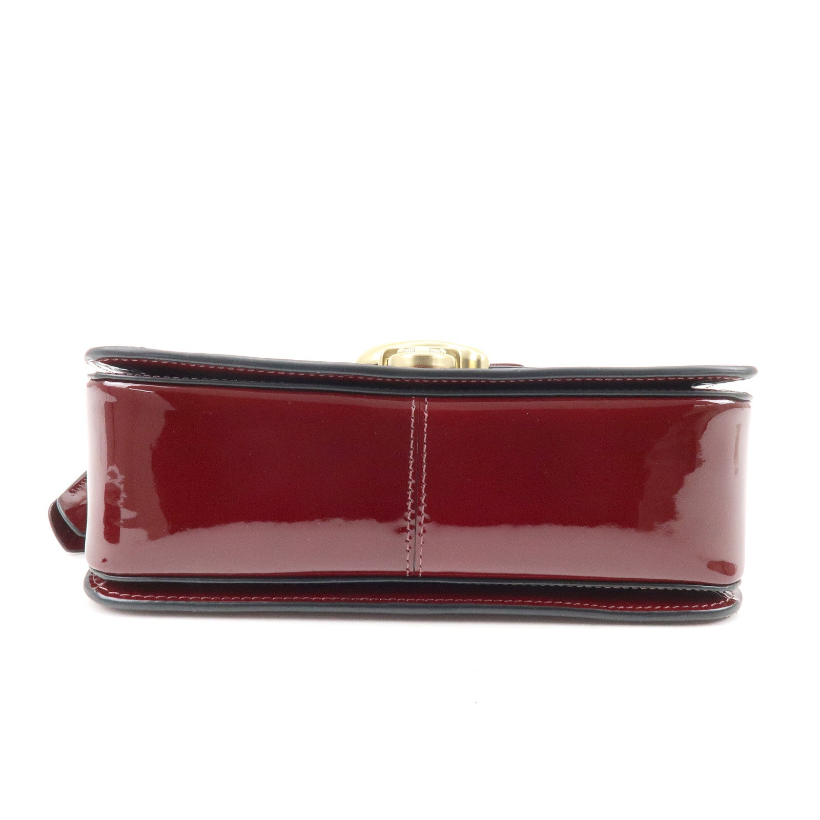 COACH Tabby 26 Patent Leather Shoulder Bag Crossbody Bag Bordeaux