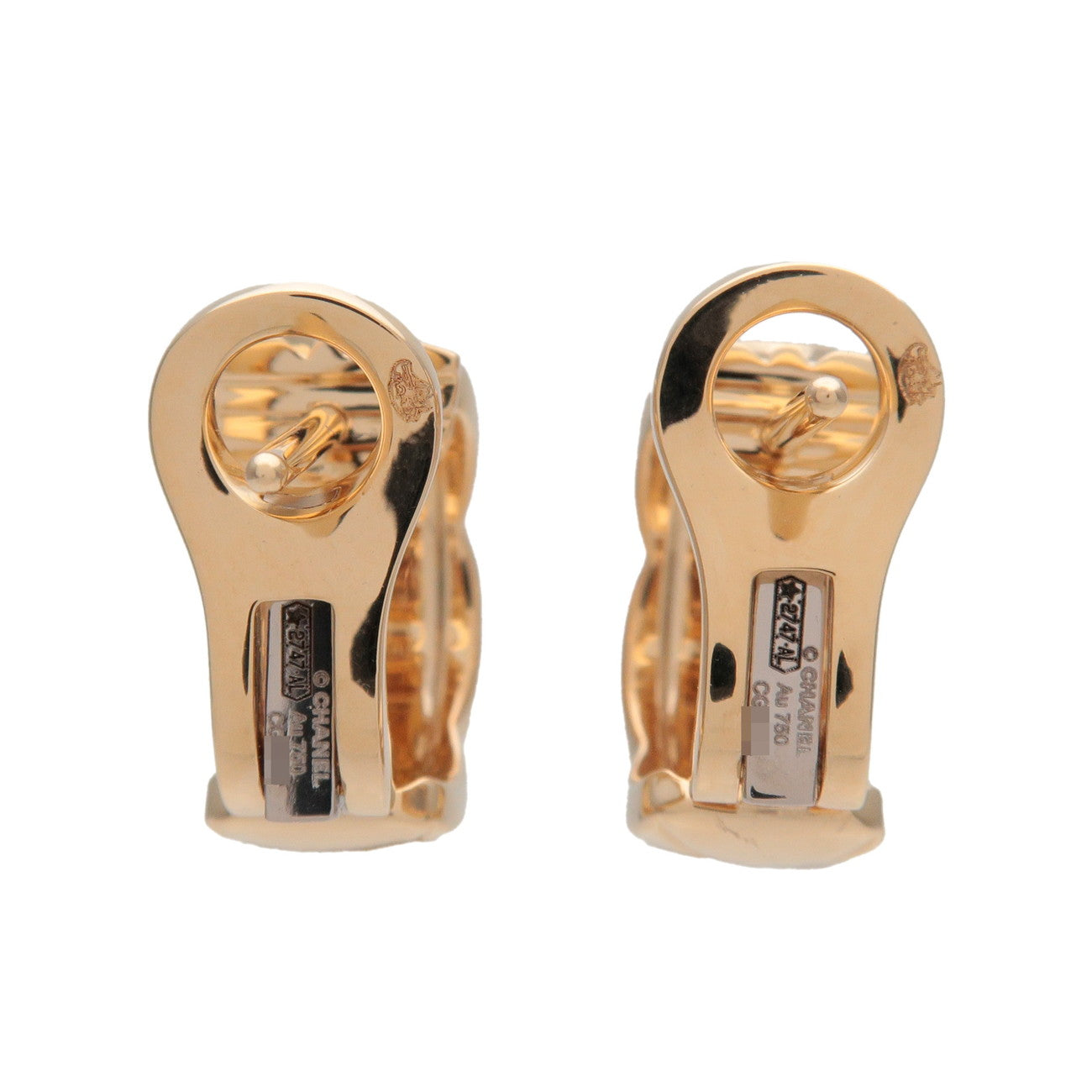 CHANEL COCO Crush Earrings K18 750YG Yellow Gold J11134