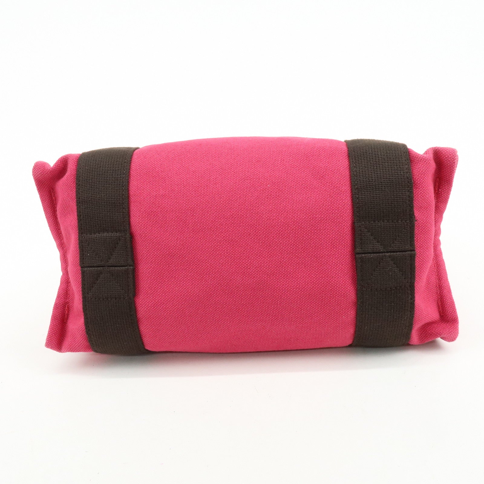 HERMES Sac de Plage Nomade PM Canvas Tote Bag Pink Brown