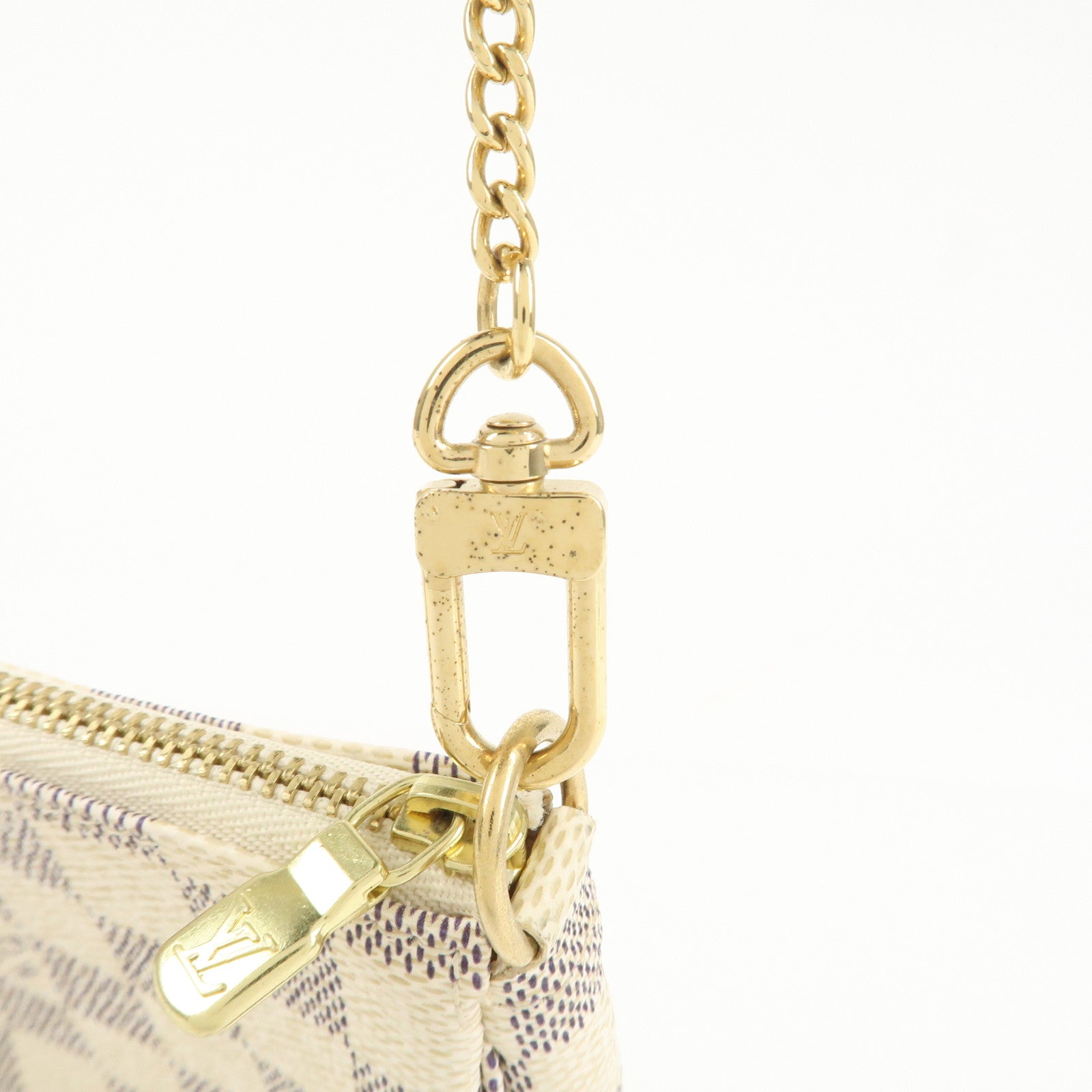 Louis Vuitton Damier Azur Mini Pochette Accessoires Pouch N58010 Used