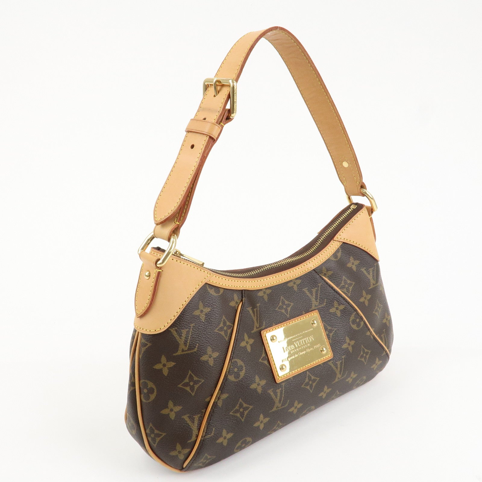 Louis Vuitton Monogram Thames PM Shoulder Bag Brown M56384 Used