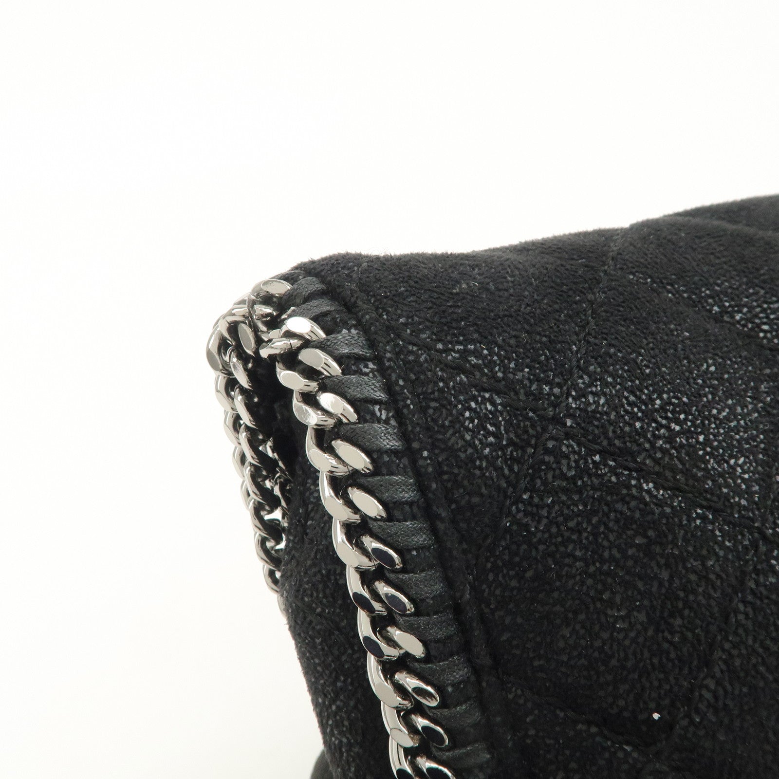STELLA MCCARTNEY Falabella Quilting 2Way Hand Shoulder Bag Black