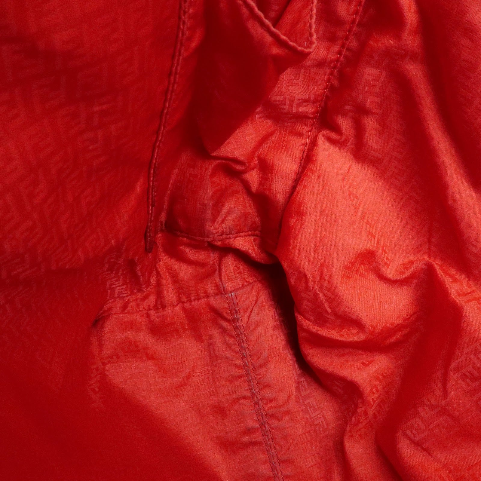 FENDI Zucca PVC Coated Canvas Tote Bag Hand Bag Brown 8BH185