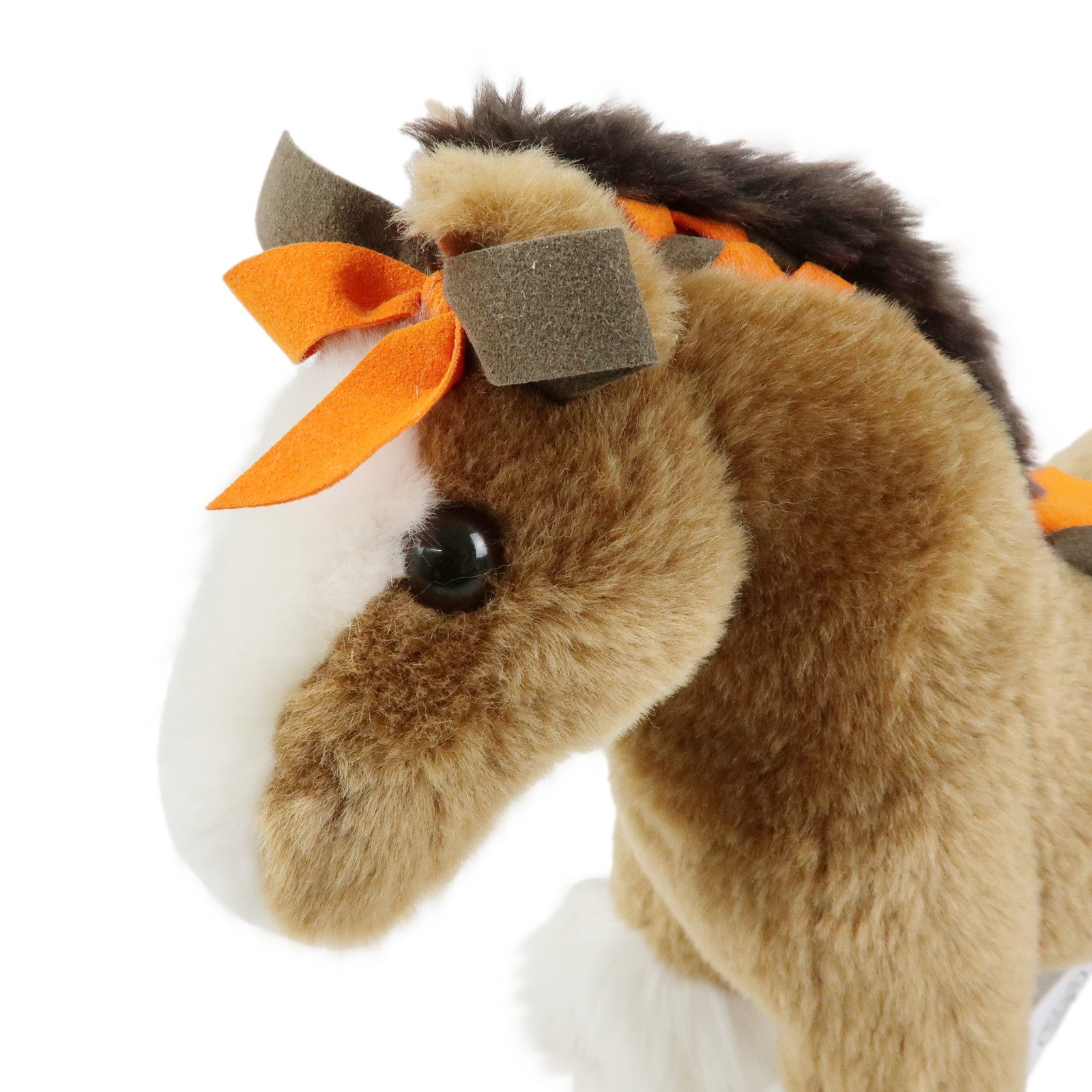 HERMES Hermy PPM Stuffed Animal Plush Toy Horse Small Brown Orange
