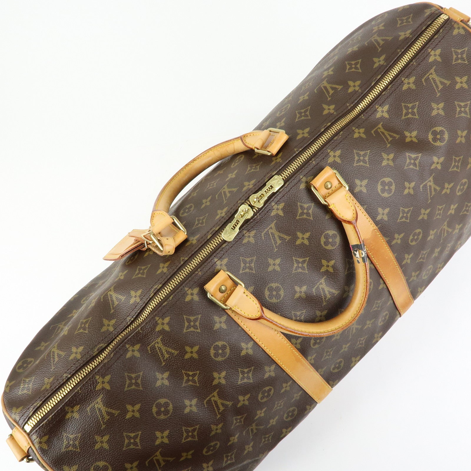 Louis Vuitton Monogram Keep All Bandouliere 60 Boston Bag M41412
