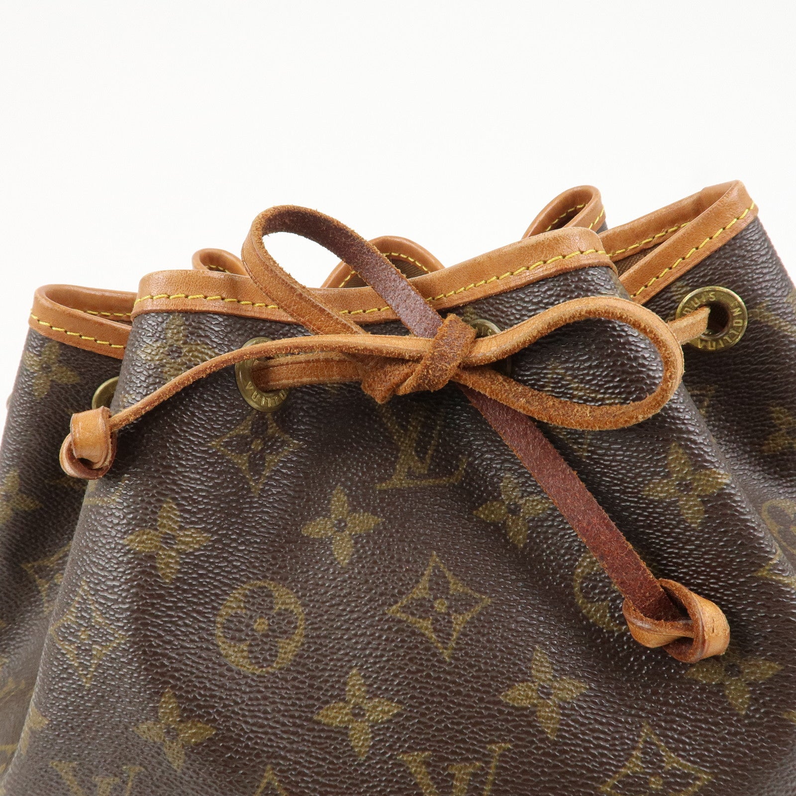 Louis Vuitton Monogram Petit Noe Shoulder Bag Brown M42226