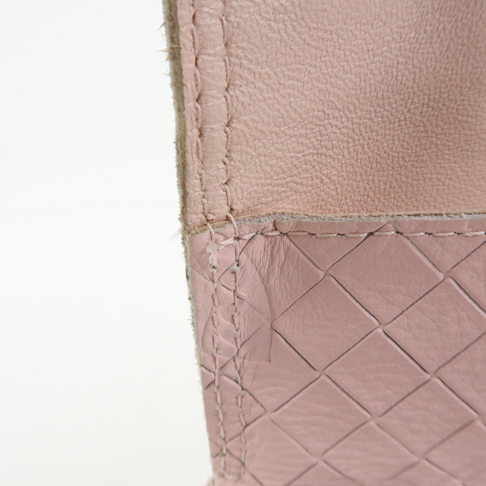 BOTTEGA VENETA Intreccio Mirage Chain Shoulder Bag Light Pink