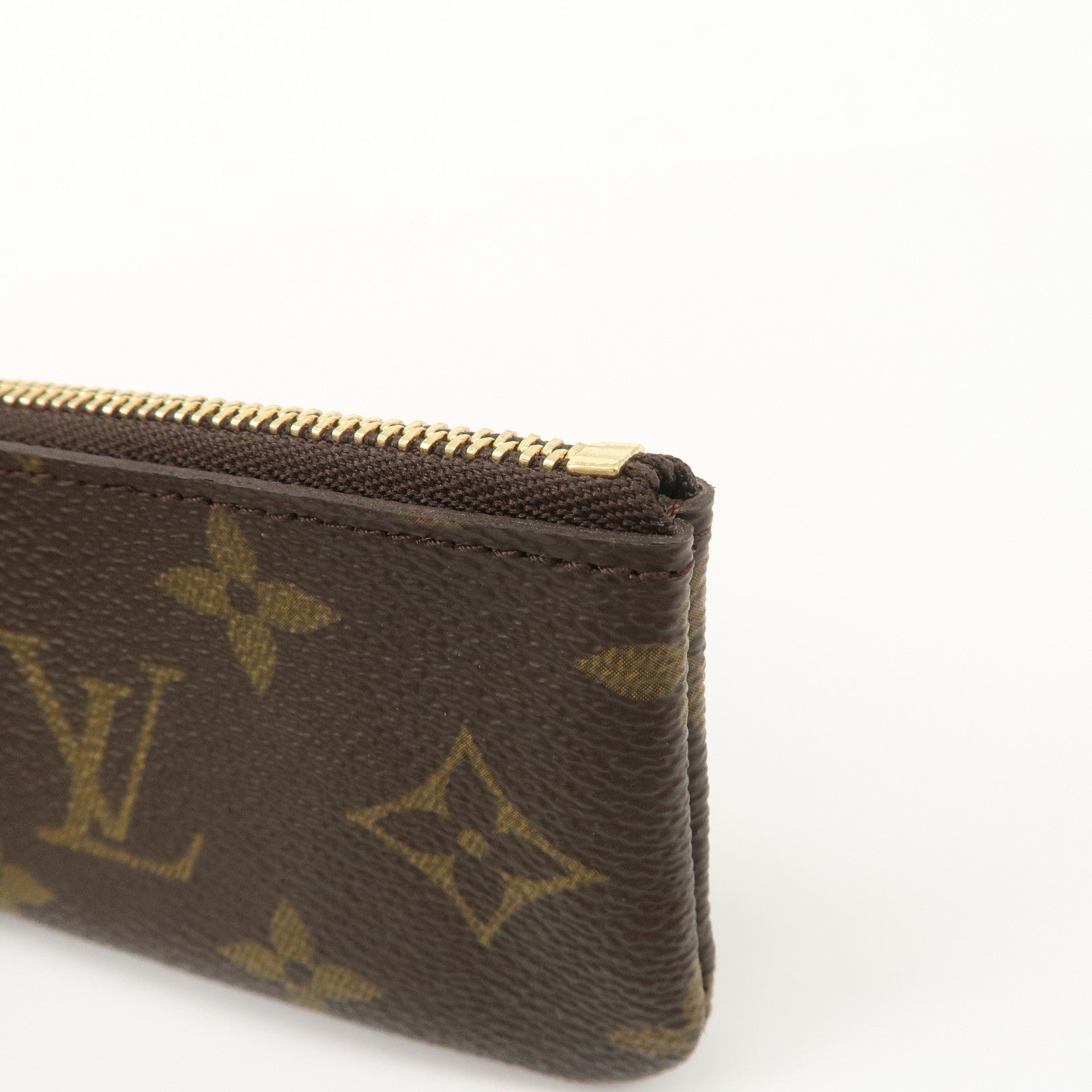 Louis Vuitton Monogram Canvas Pochette Cles Coin Case Brown M62650