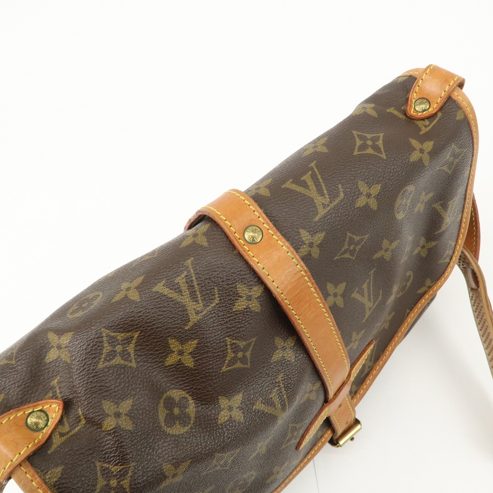 Louis Vuitton Monogram Saumur 30 Shoulder Bag Brown M42256 Used