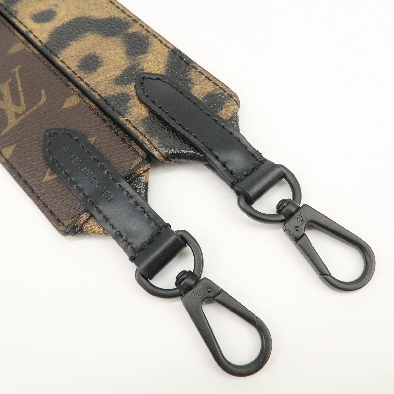 Louis Vuitton Monogram Canvas Shoulder Strap Leopard Brown J02290