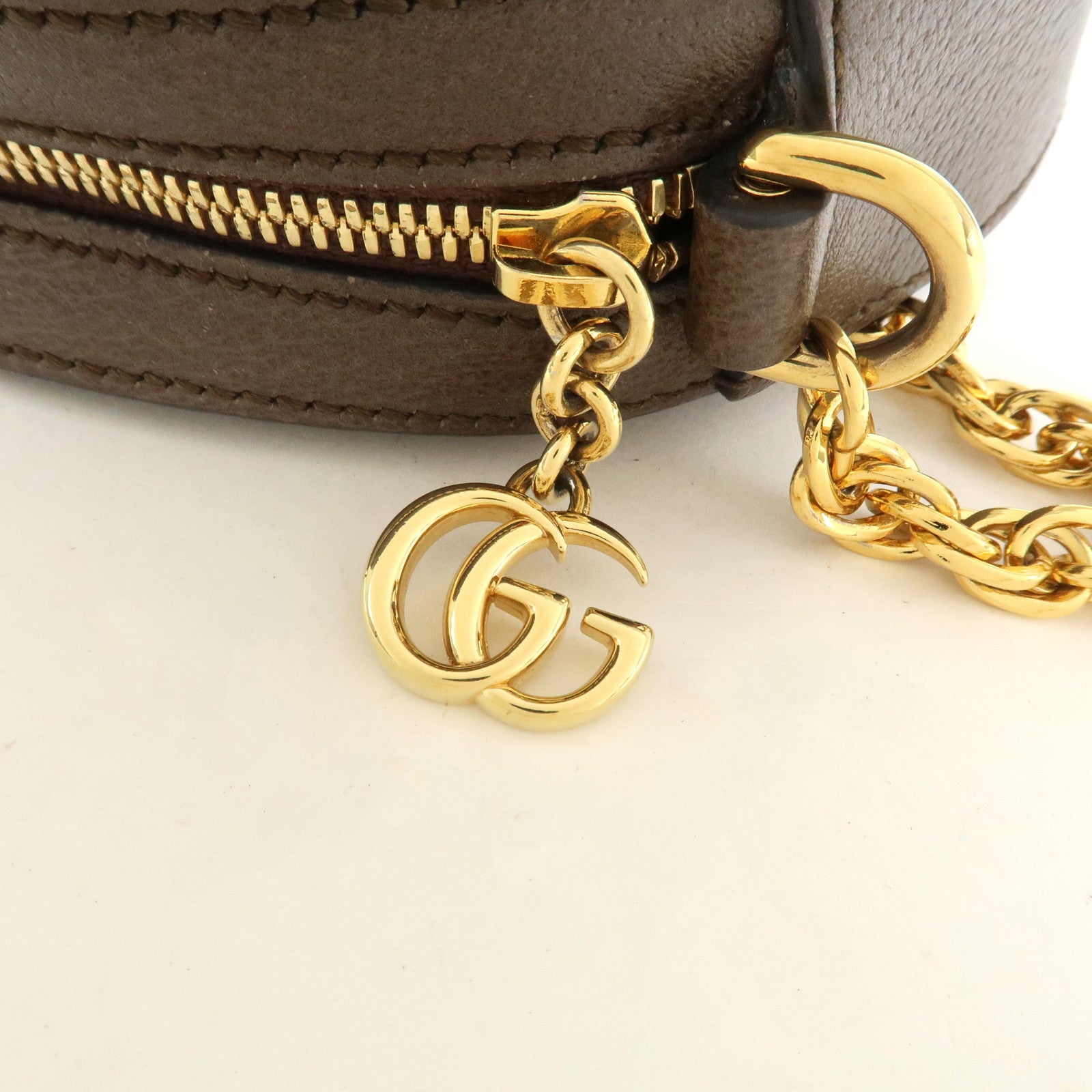 GUCCI Ophidia GG Supreme PVC Leather Shoulder Bag Brown 550618