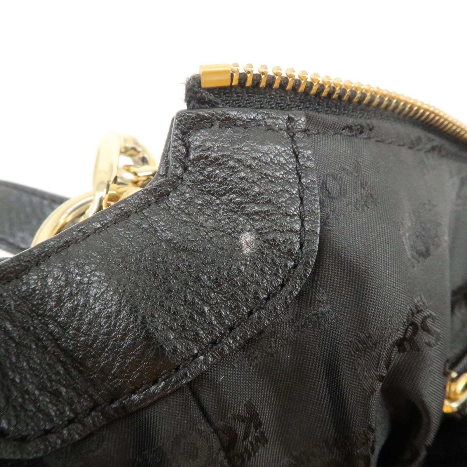 MICHAEL KORS Logo Leather 2Way Bag Hand Bag Shoulder Bag Black