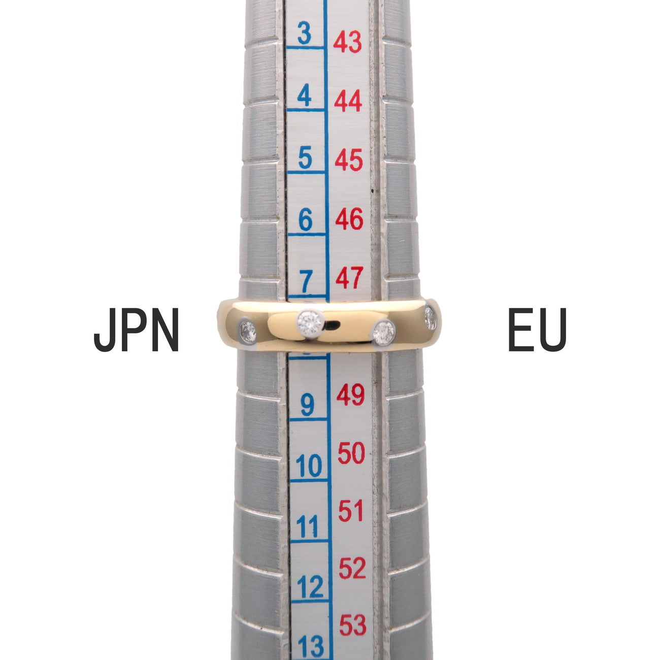 Tiffany&Co Dots Ring K18 750YG Yellow Gold Platinum Diamond US4.5