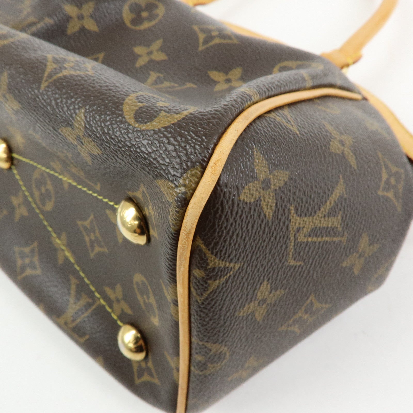 Louis Vuitton Monogram Tivoli PM Hand Bag Shoulder Bag Brown M40143