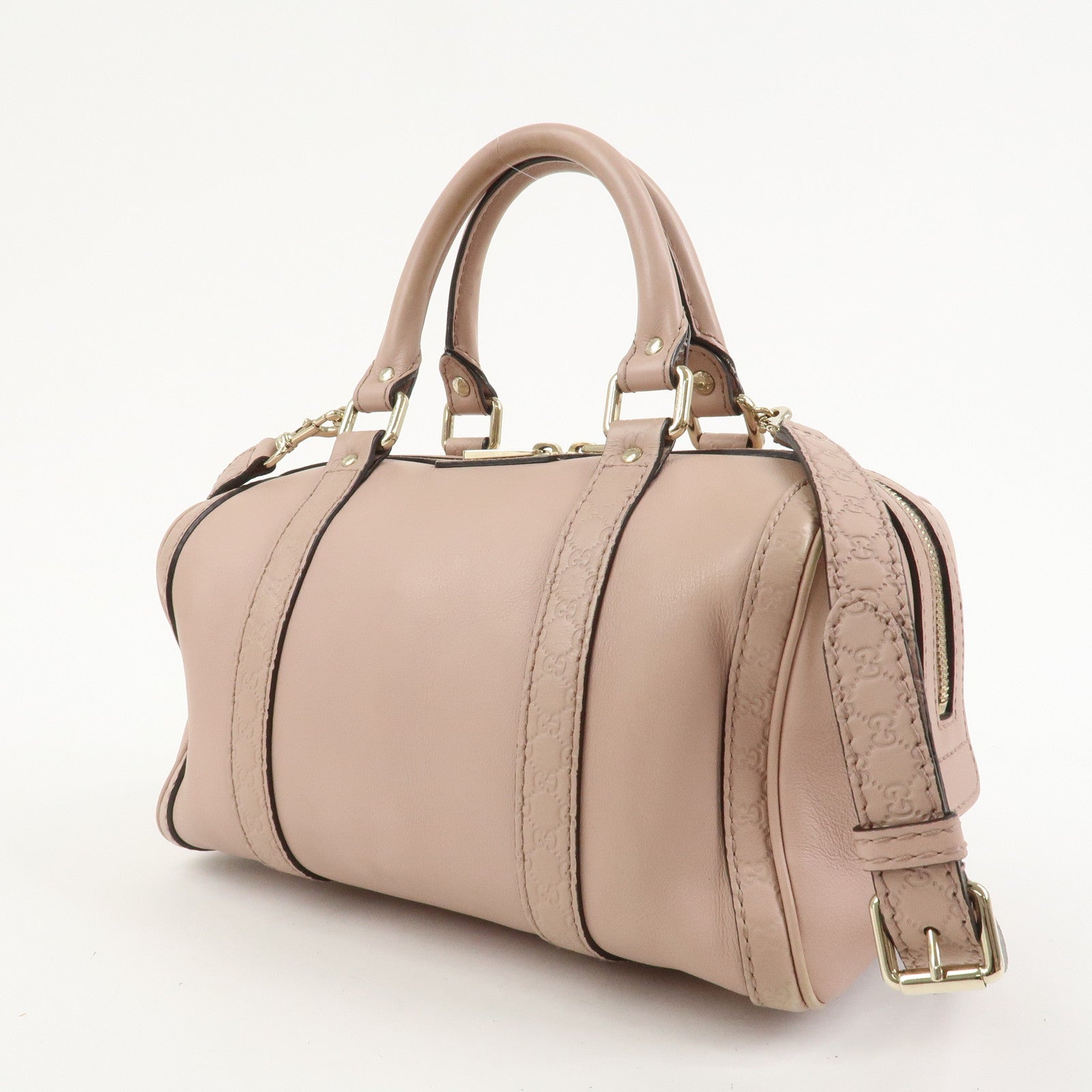 GUCCI Micro Guccissima 2Way Bag Boston Bag Pink 269876