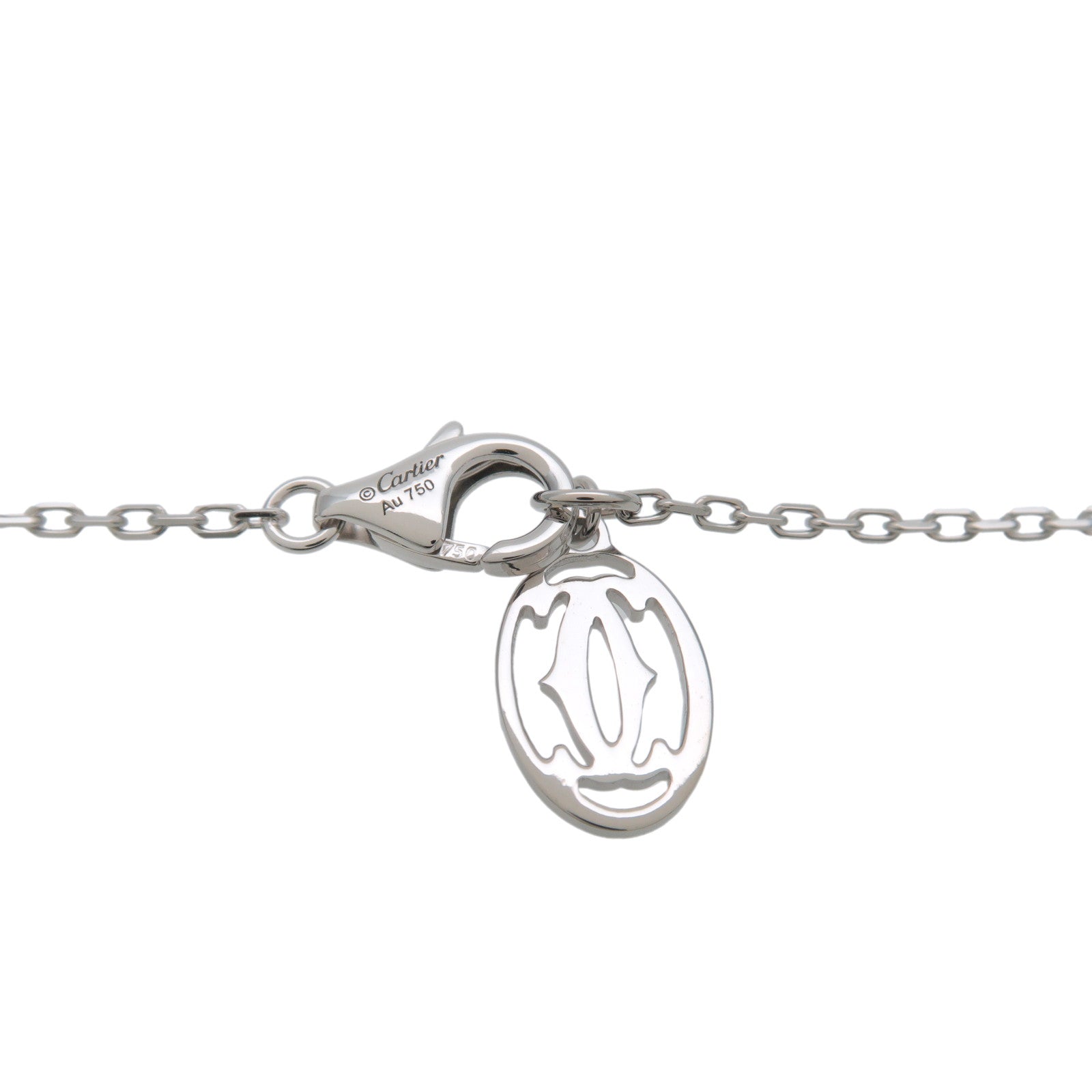 Cartier Diamant Leger Necklace SM 0.09ct K18WG 750WG D'amour