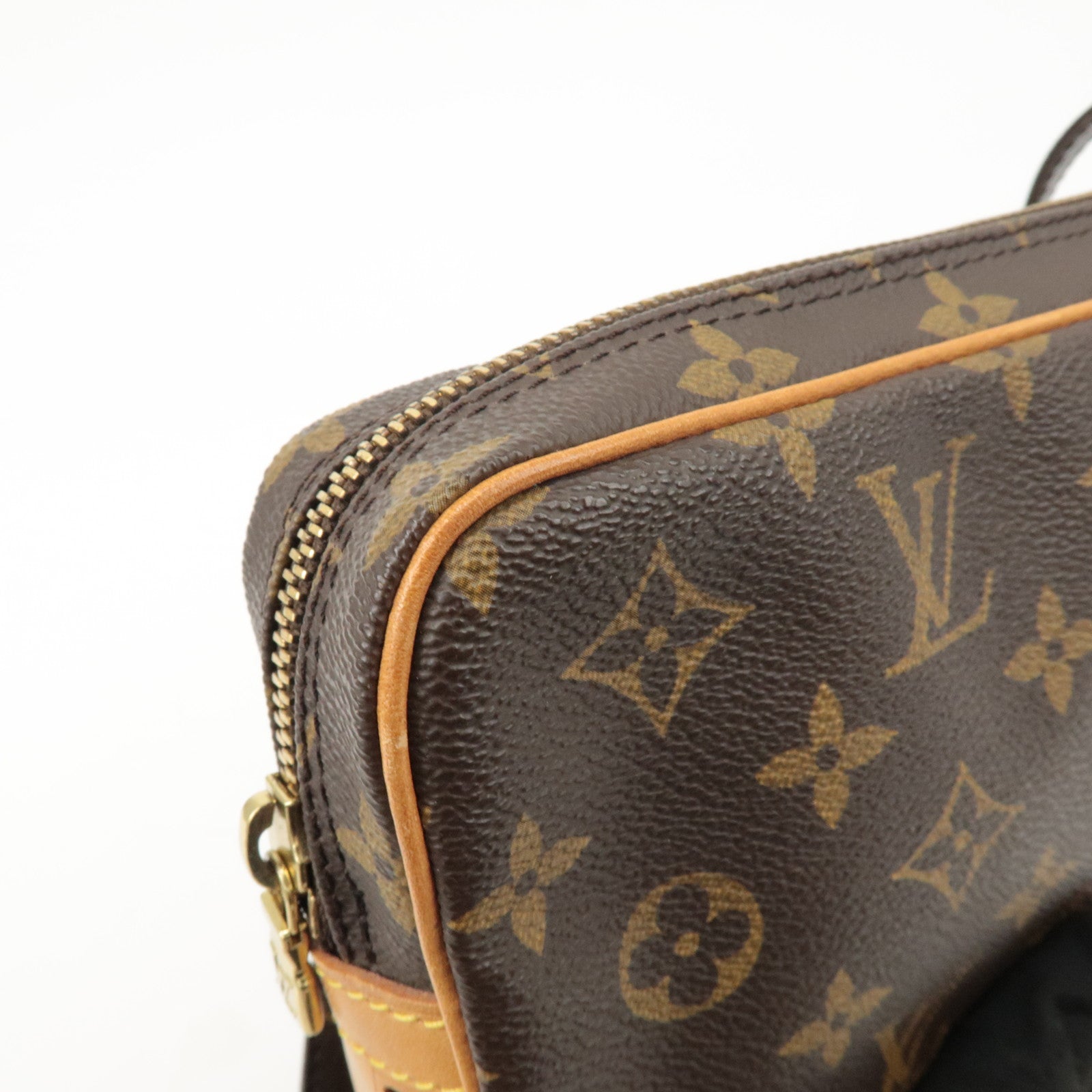 Louis Vuitton Monogram Pochette Marly Bandouliere Bag Brown M51828 Used